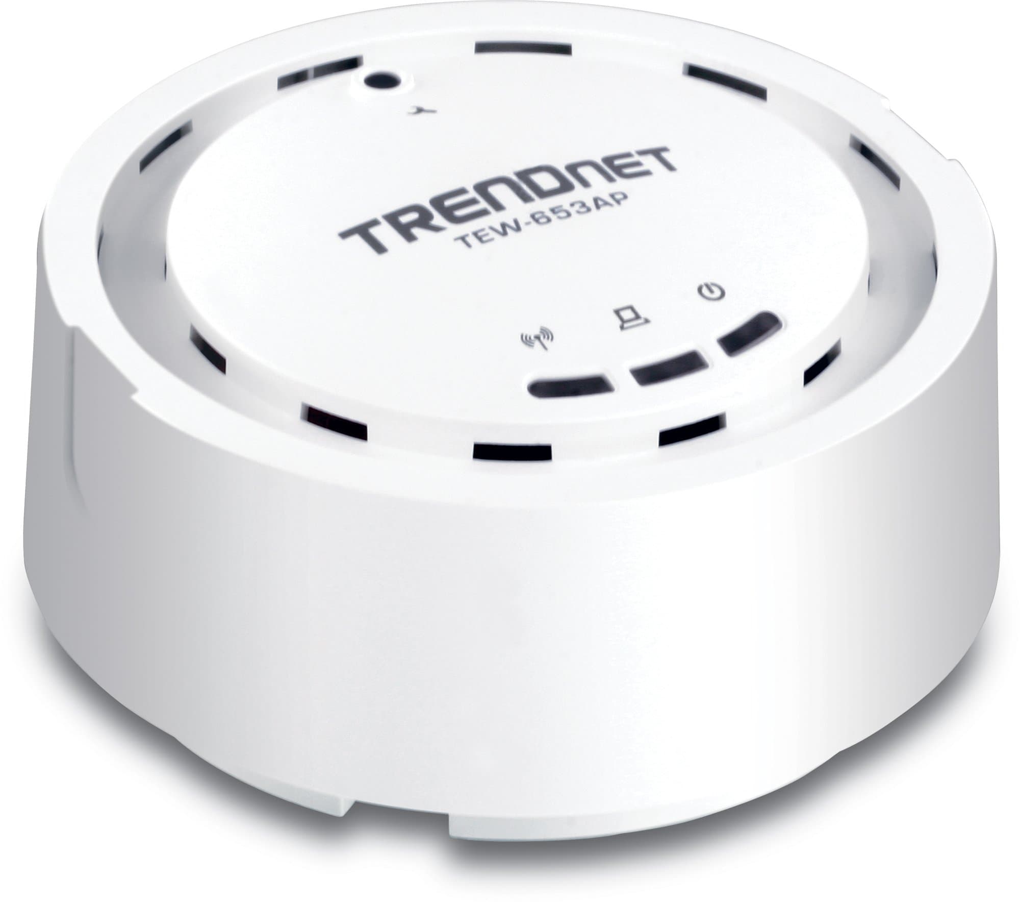 TRENDnet Wireless N 300 Mbps 18 dBm High Gain Ceiling Mount PoE Access Point, WDS and Repeater, WMM, QOS, SNMP Support , Individual VLAN up to 4 SSID TEW-653AP
