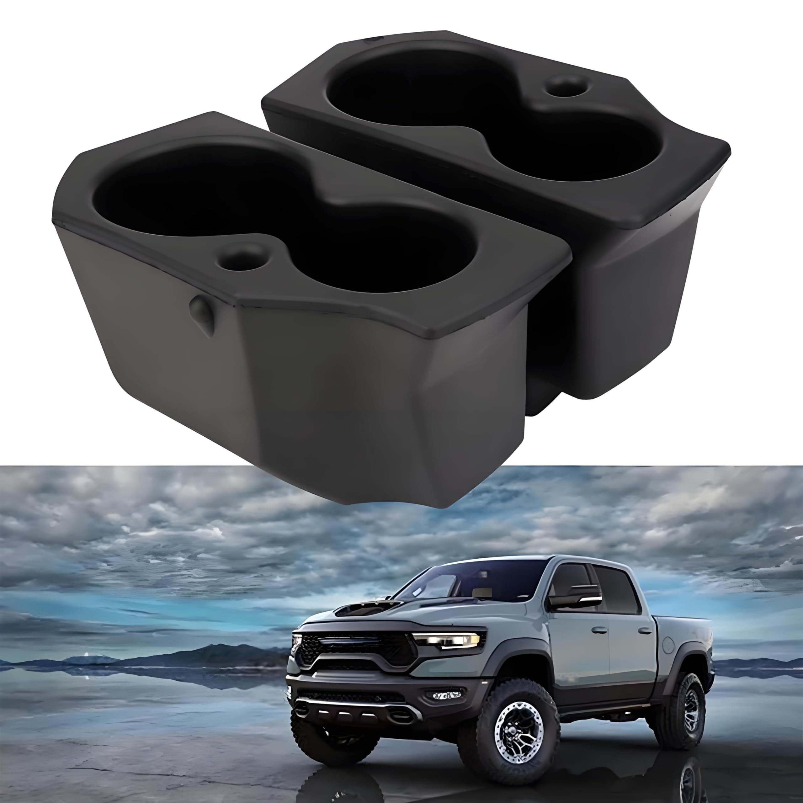 ONER Left and Right Pair of Foam Door Cup Holder,Compatible with 2009-2018 Dodge Ram 1500 2009-2022 Ram 2500 3500 2016-2022 Ram 4500 5500,Replace #5NN24XXXAA 1LD23XXXAA