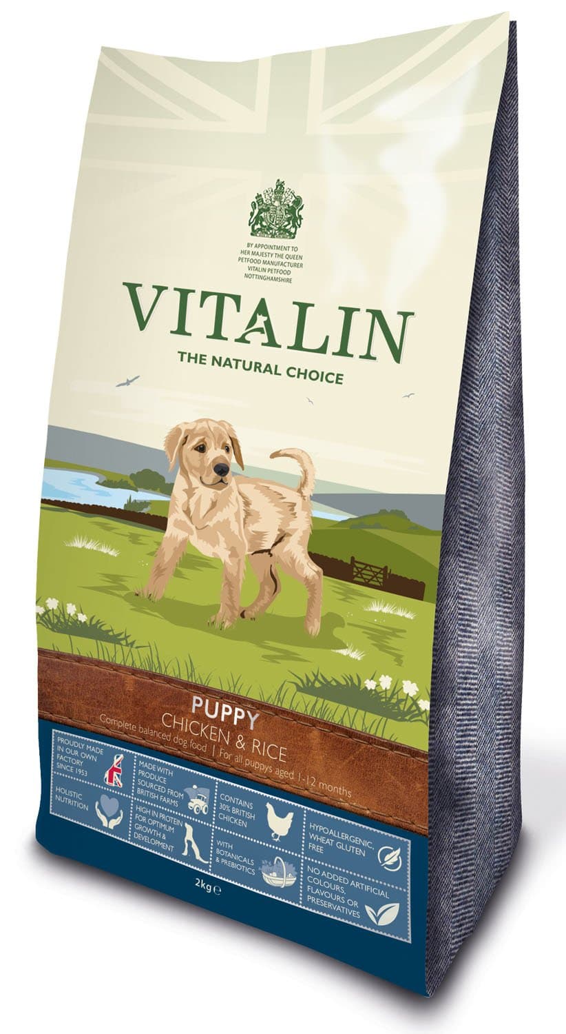 Vitalin The Natural Choice Complete Dry Puppy Food Chicken and Rice, 12 kg