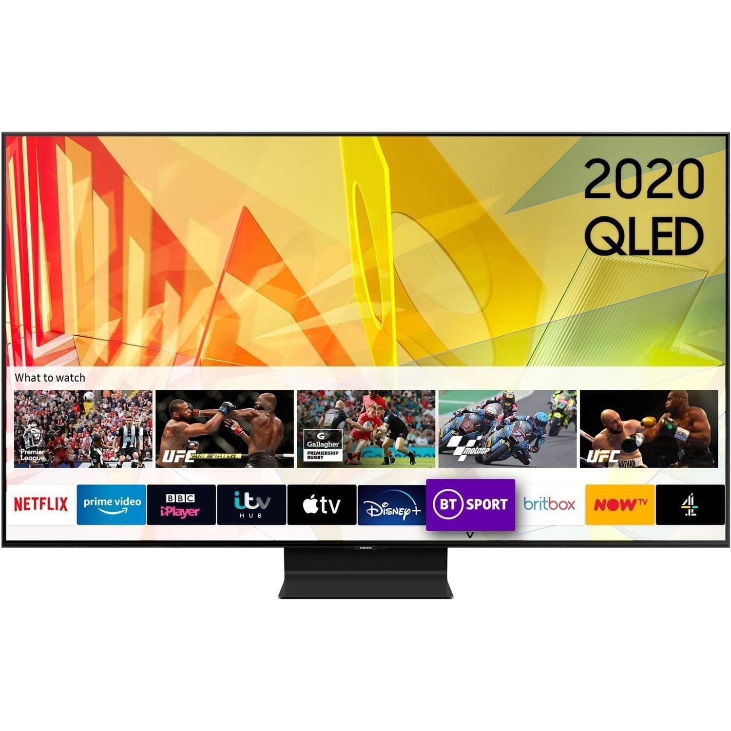 Samsung 2020 65" Q90T Flagship QLED 4K HDR 2000 Smart TV with Tizen OS Black