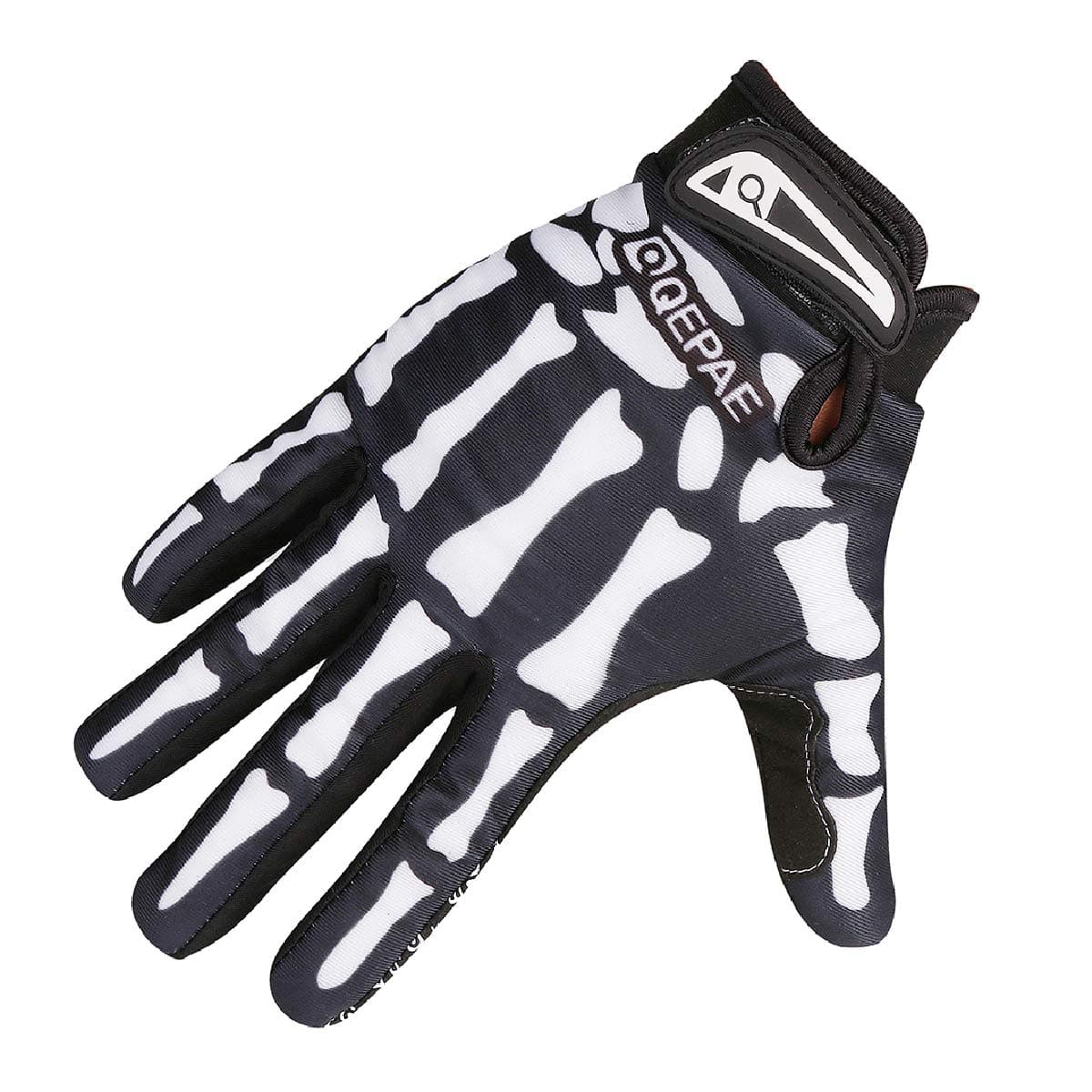 Azarxis Skeleton Gloves Adjustable Lightweight Racing Skull Sports Work Bone Gloves Anti-Slip Breathable for Men & Women Motorcycle, Cycling, Biking, Workout