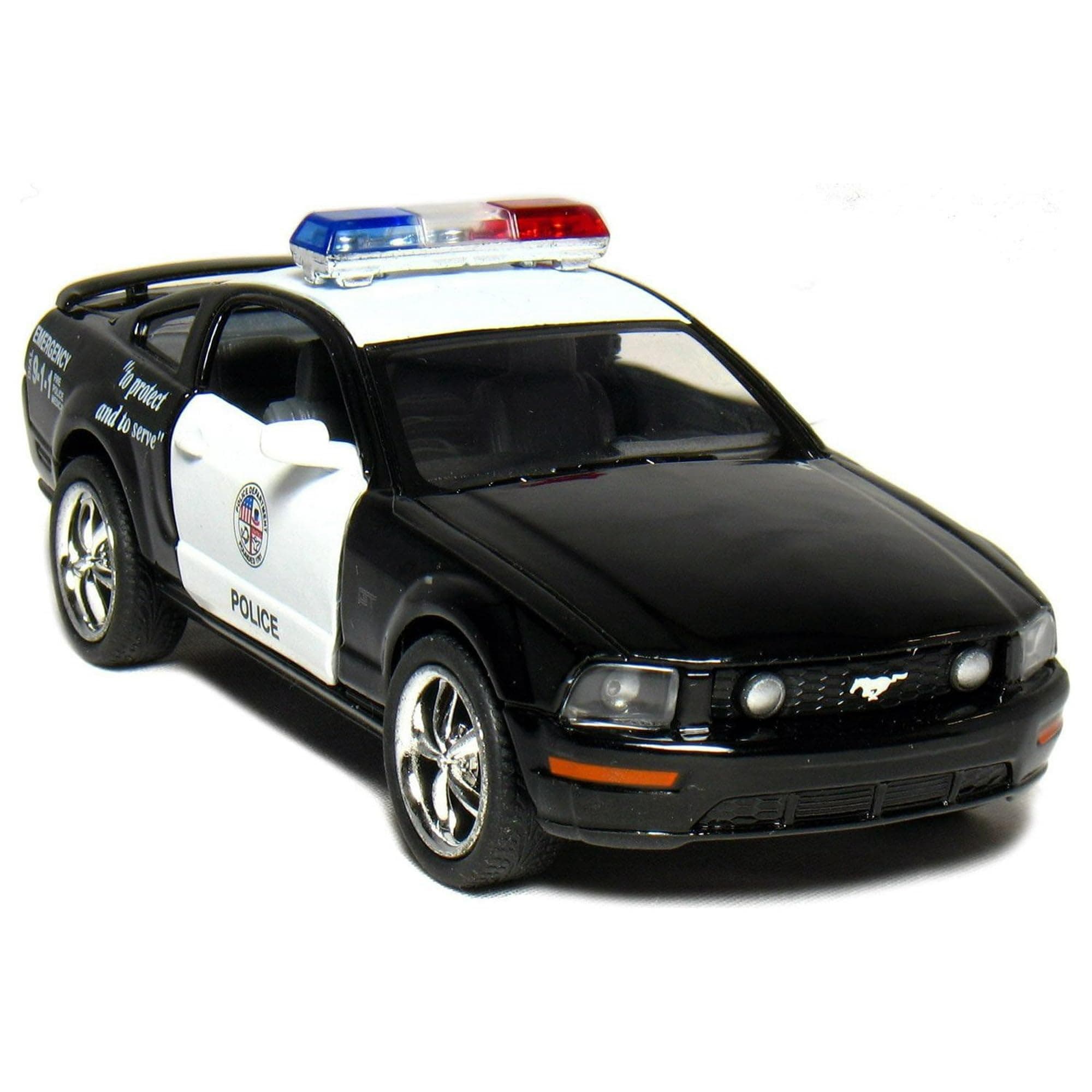 Superior Kinsmart Ford Mustang GT Police 2006 Black & White 1-38 Toywonder