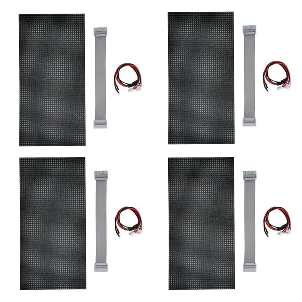 4Pcs P5 Indoor LED Screen Panel 64X32 LED Display Module 16 Scan Full Color LED Electronic Screen Display 320X160mm