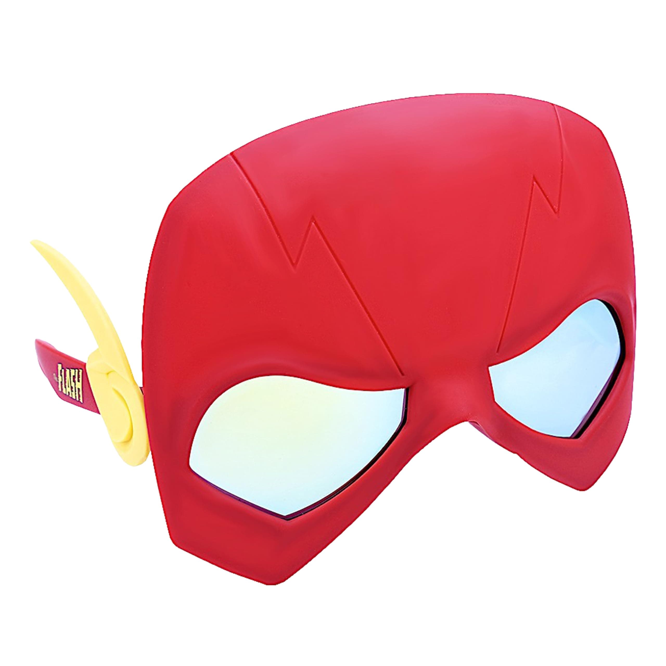 Sun Staches DC Comics Offiical Flash Sunglasses | Costume and Cosplay Accessory | UV400 | One Size Fits Most