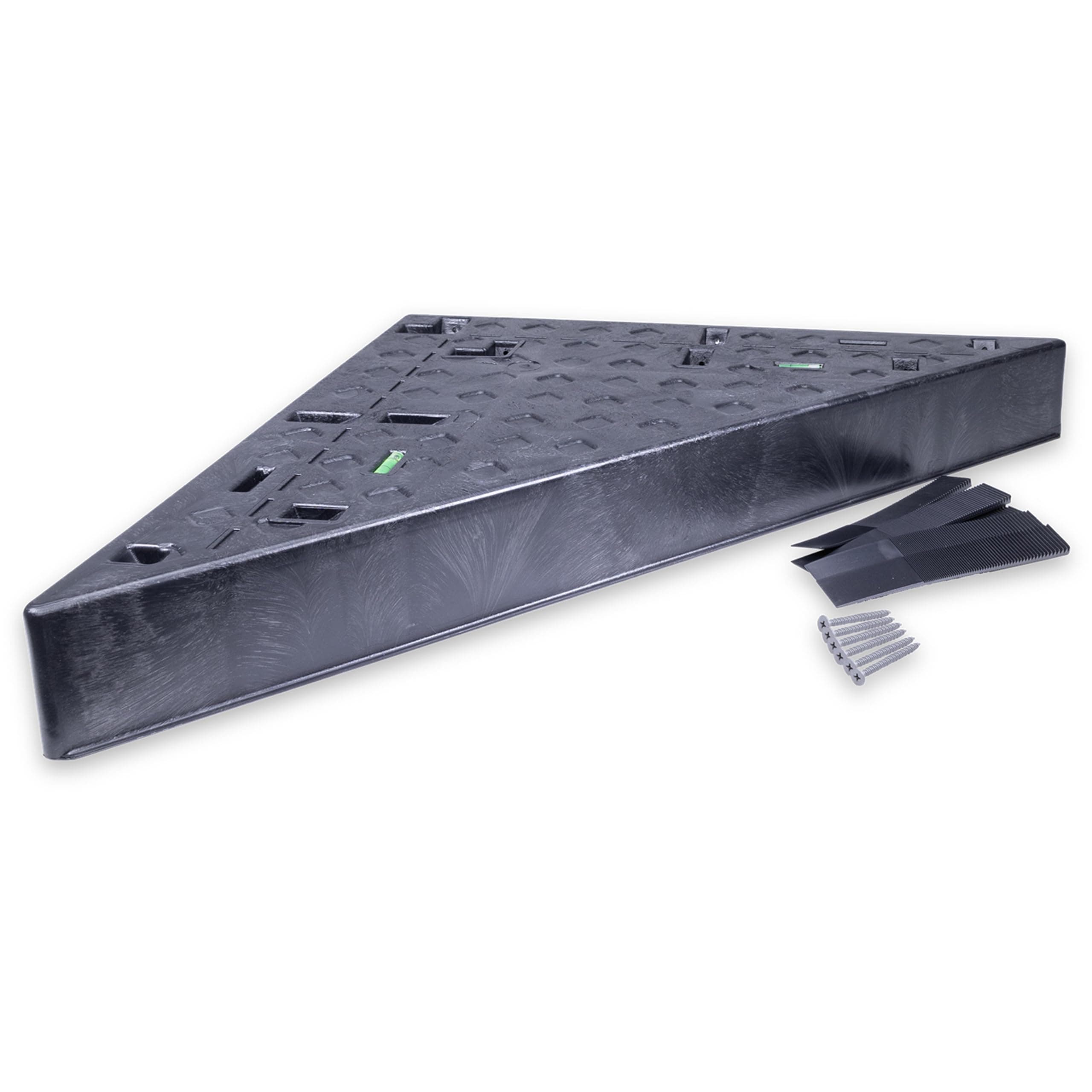 Goof Proof Shower GPSS-3024 Triangle Tiled Shower Seat, Easy to Install Bench for Shower Stall, 30"/24"