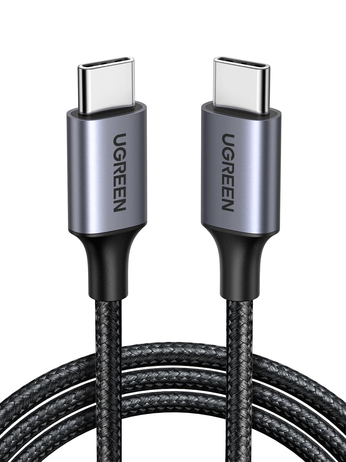 UGREEN USB C Cable 2M, 60W Nylon-Braided USB-C to Type-C Cord Fasting Charging Compatible for iPhone 17/16/15 Pro Max, MacBook Air, Galaxy S26 Ultra/S25,Huawei P70, Xiaomi, etc