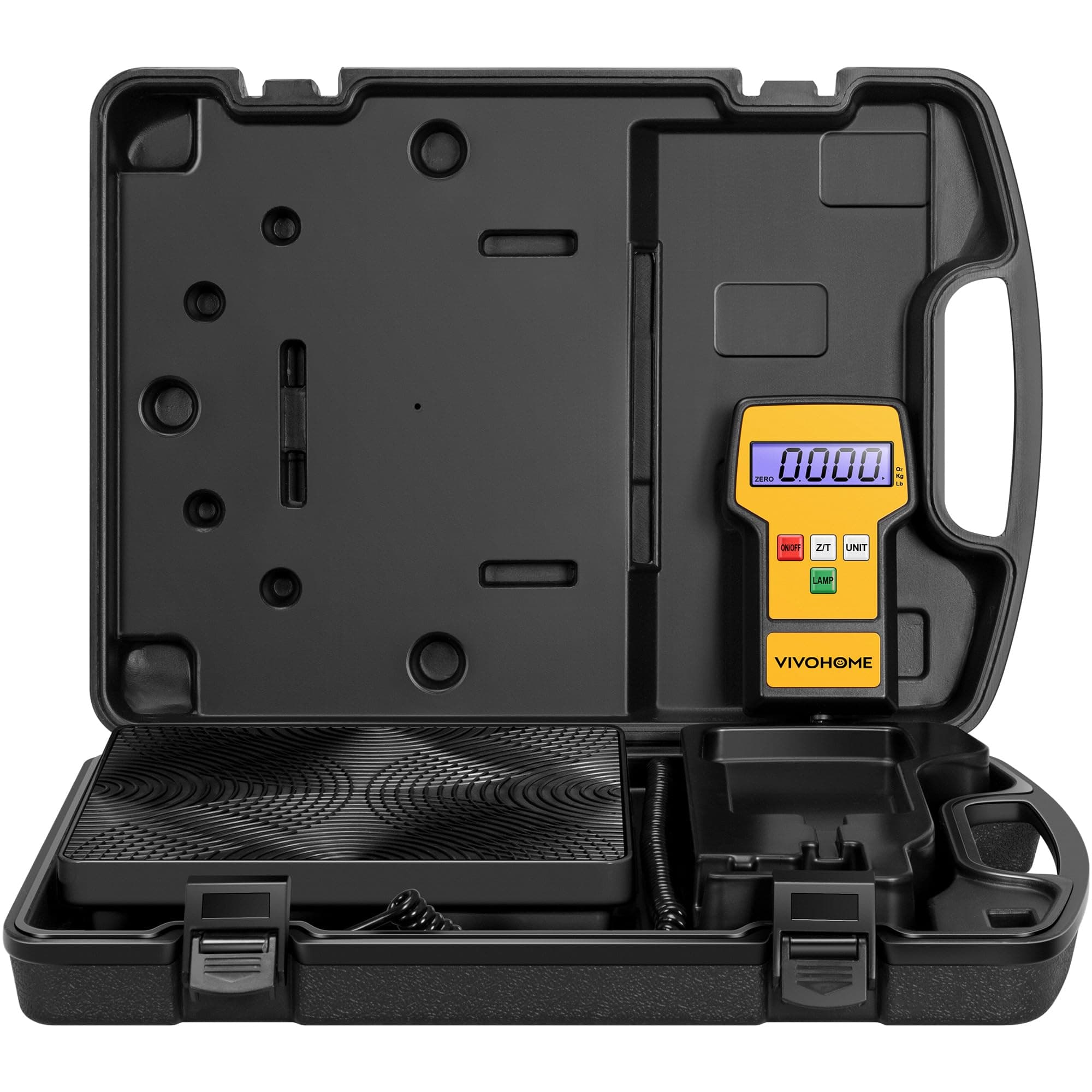 VIVOHOME 220 LBS High Precision Electronic Digital Refrigerant Charging Weight Scale with Case for HVAC A/C