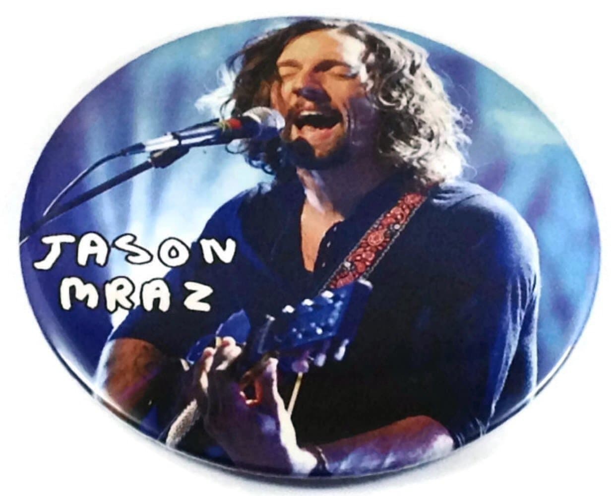 JASON MRAZ Elektra Atlantic (1) Awesome 3-1 Feature JUMBO 3.75" Pin Stand Button
