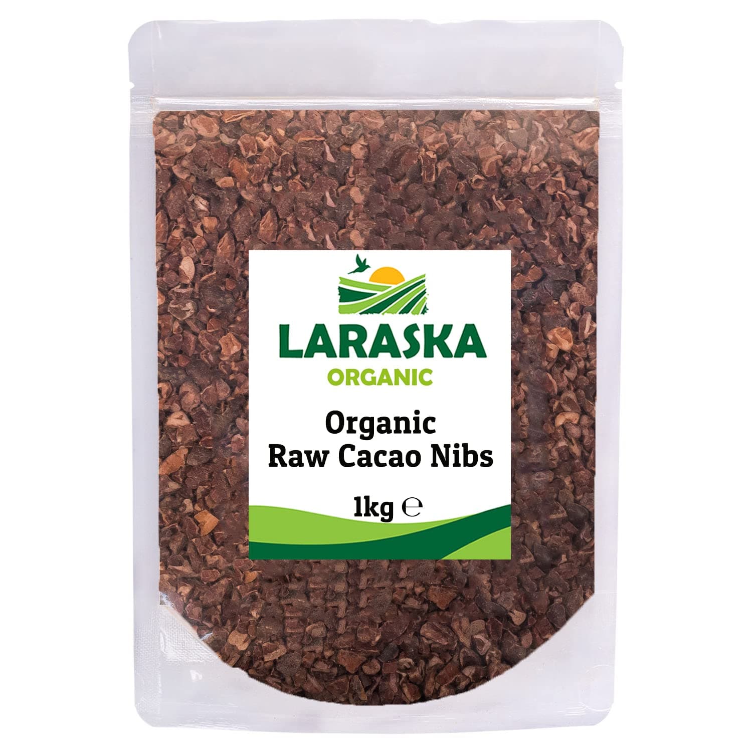Organic Raw Cacao Nibs 1kg - Unsweetened, Superfood, Vegan, Certified Organic