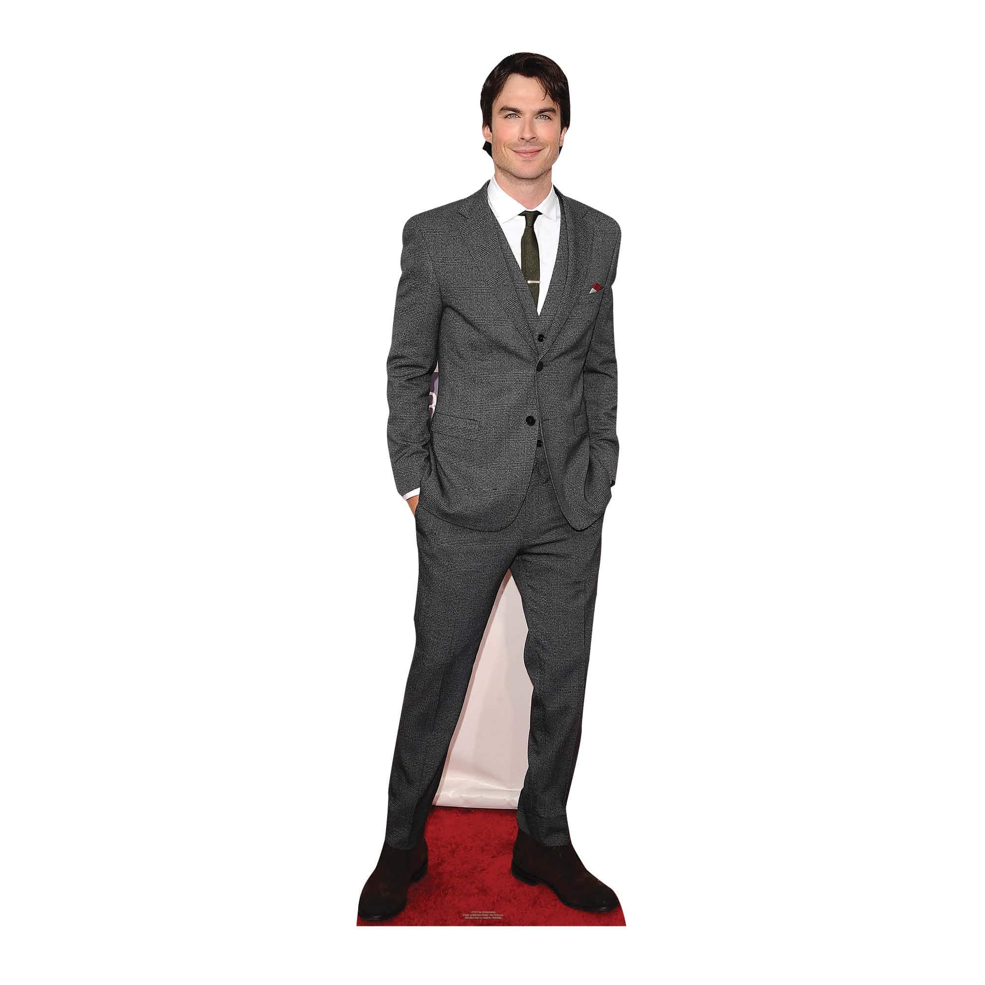 Star Cutouts CS577 Ian Somerhalder Lifesize Cardboard Cutout – TV Heart-Throb Party Decoration, Fan Gift & Collector Display, Brown