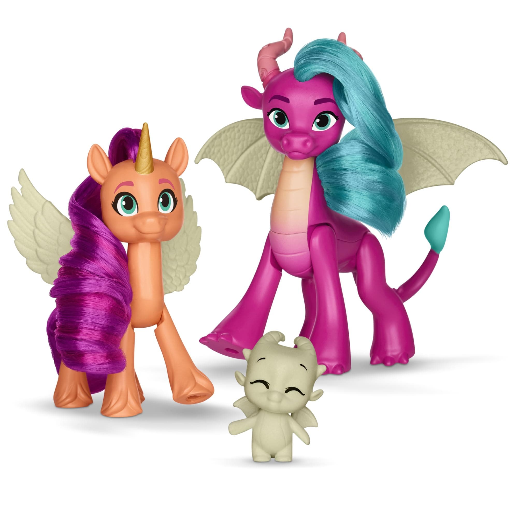 Tell Your Tale Dragon Light Reveal, 3 Glow in The Dark Dolls, 3-Inch Scale Toys for Girls and Boys Ages 4+