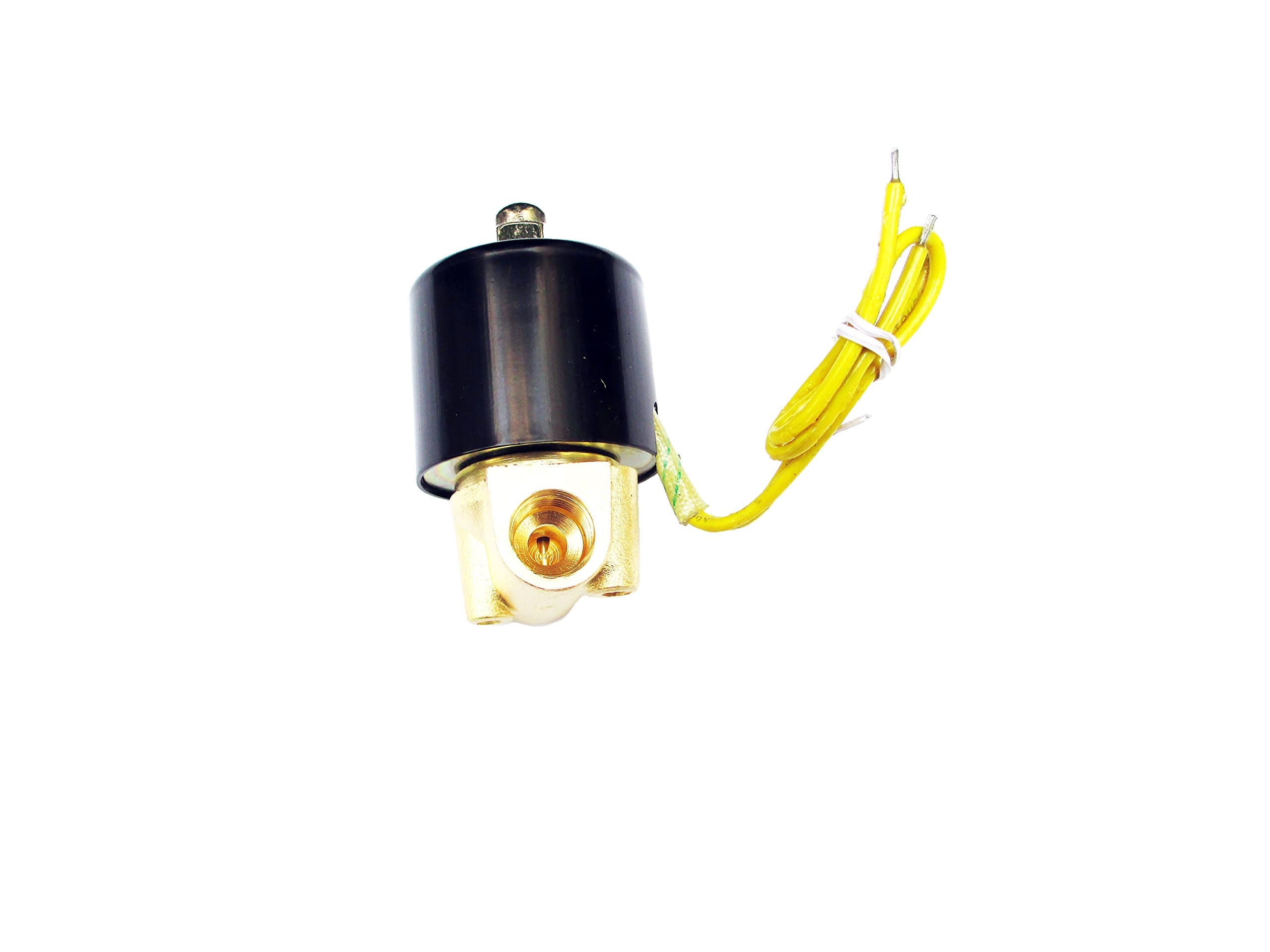 1/4 Solenoid Valve 110v/115v/120v DC Brass Electric Air Water Gas Diesel Normally Closed NPT