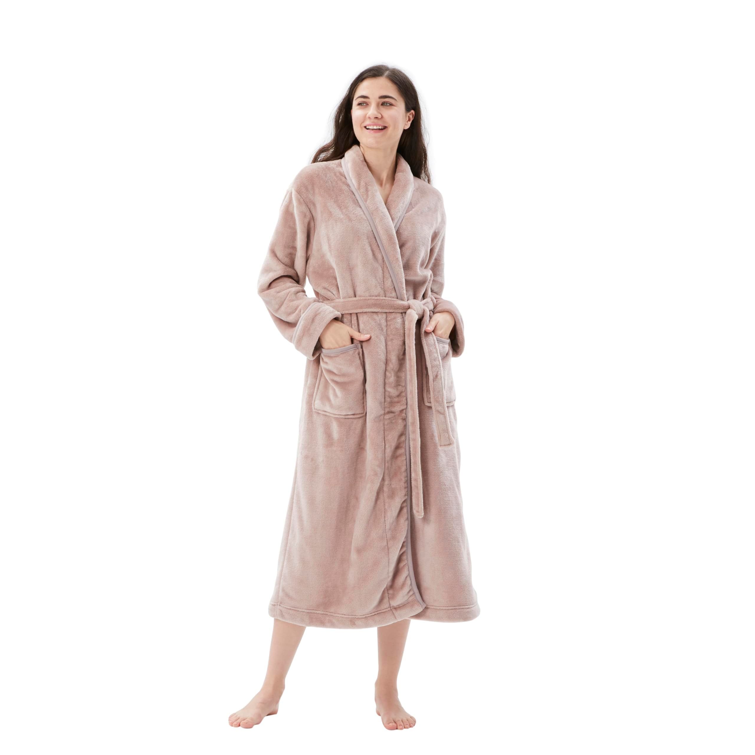Premium Robe for Women – Plush Soft Robe, Fluffy, Warm, Long Fleece Bathrobe