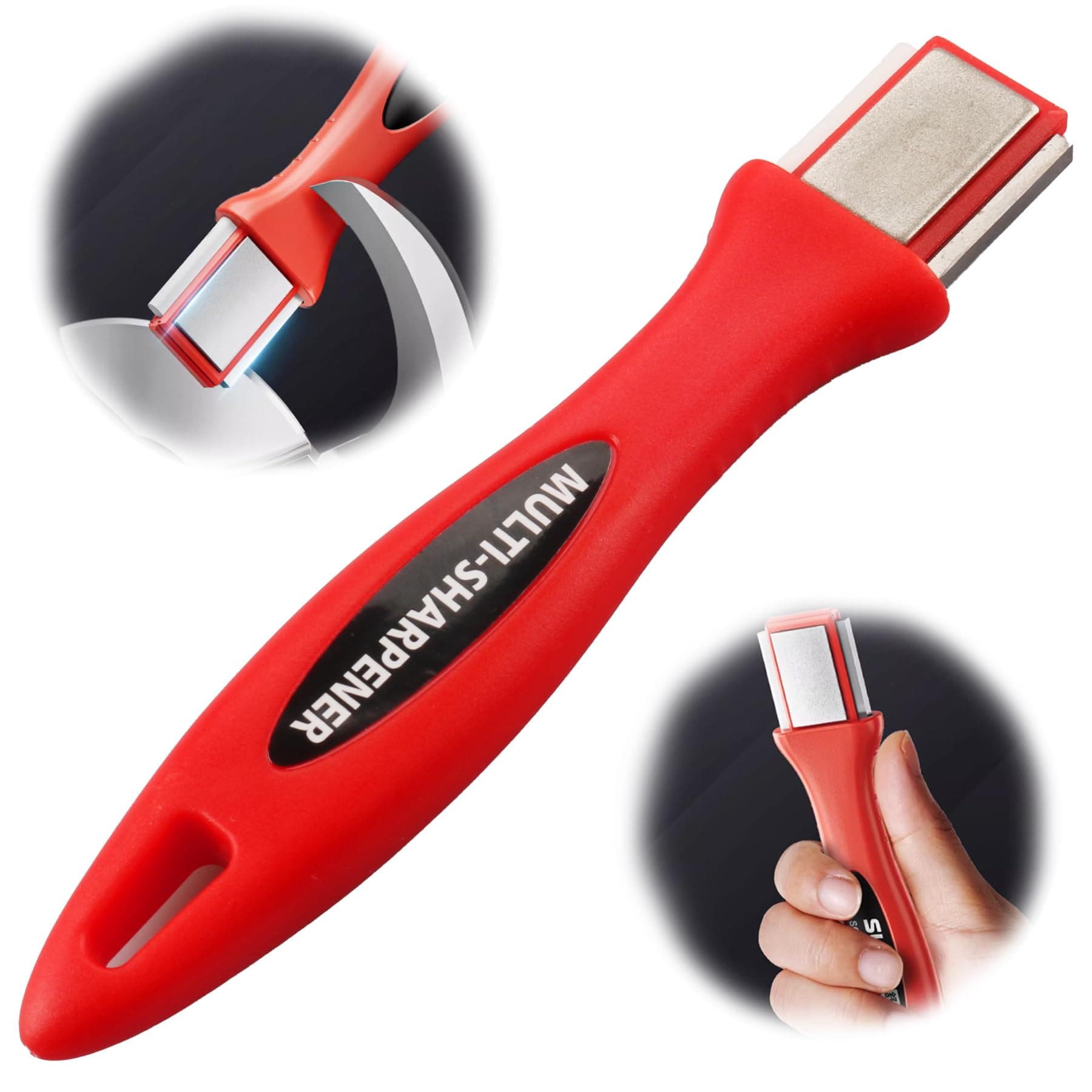 Garden Tool Sharpener,Tool Maintenance， suitable for all kinds of scissors, knives, axes and other sharpening