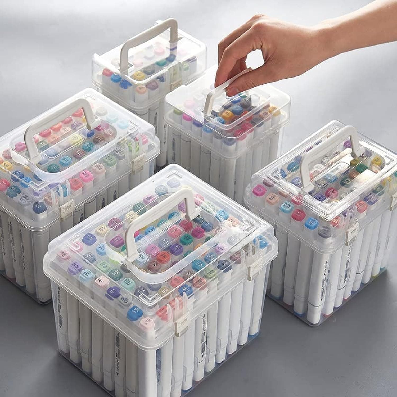 Fotrsta Alcohol Markers Set, Double Head Marker Pen Set, Alcohol Felt Pen, Manga Sketching Drawing Graffiti Art Markers for School Art Supplies (48 colors)