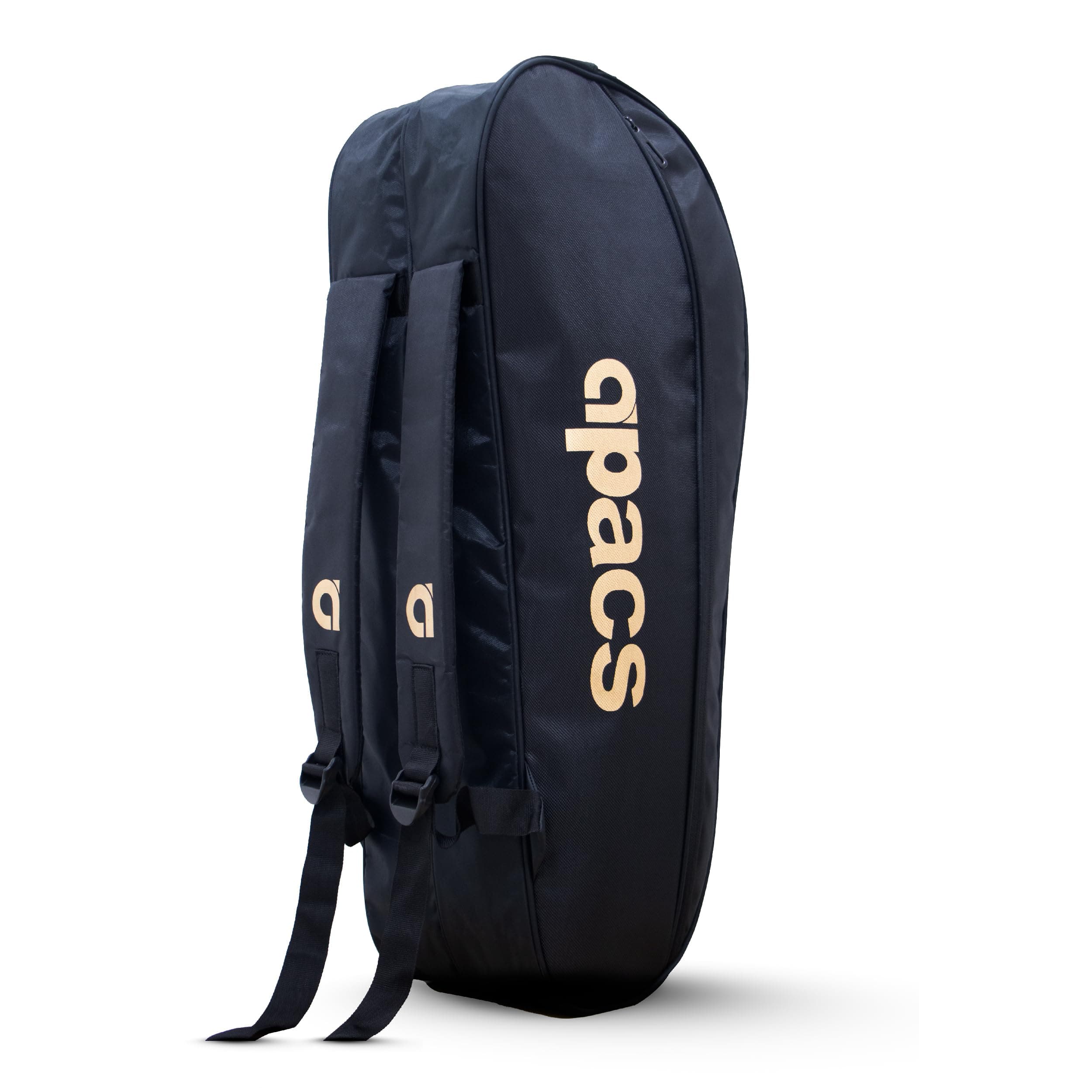 Apacs Badminton Kitbag Pro | Two Compartments | Soft Padded Straps | Durable Polyester Badminton Kitbag (Black)