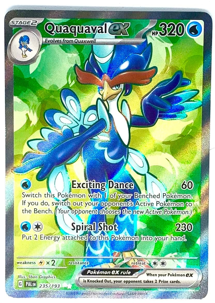 Pokemon - Quaquaval ex 235/193 - Paldea Evolved - Full Art Ultra Rare Card