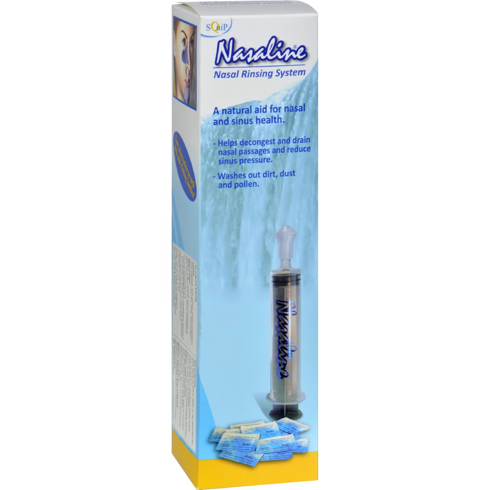 Squip Nasaline The Nasal Rinsing System Adult Irrigator - Kit (Pack of 2)