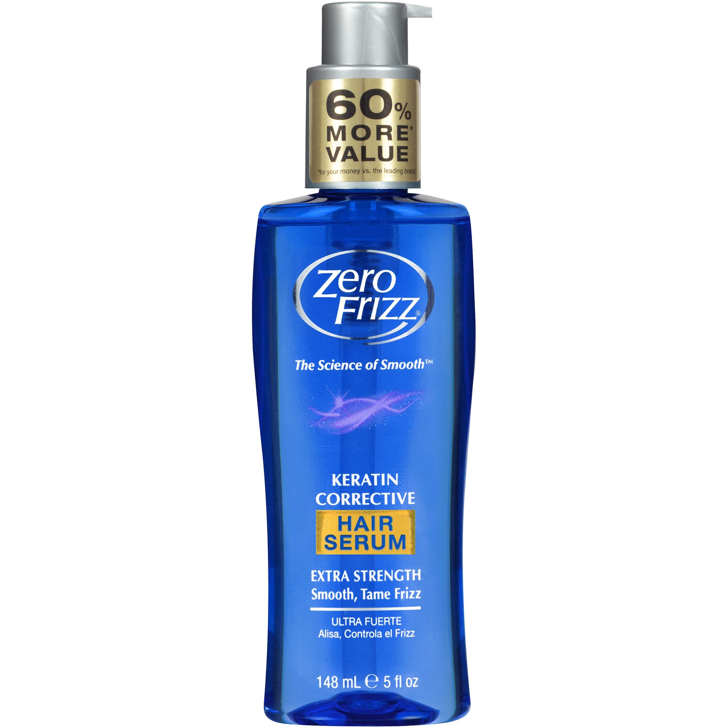 Zero Frizz Hair Serum Keratin Corrective 5 Ounce (145ml) (6 Pack)