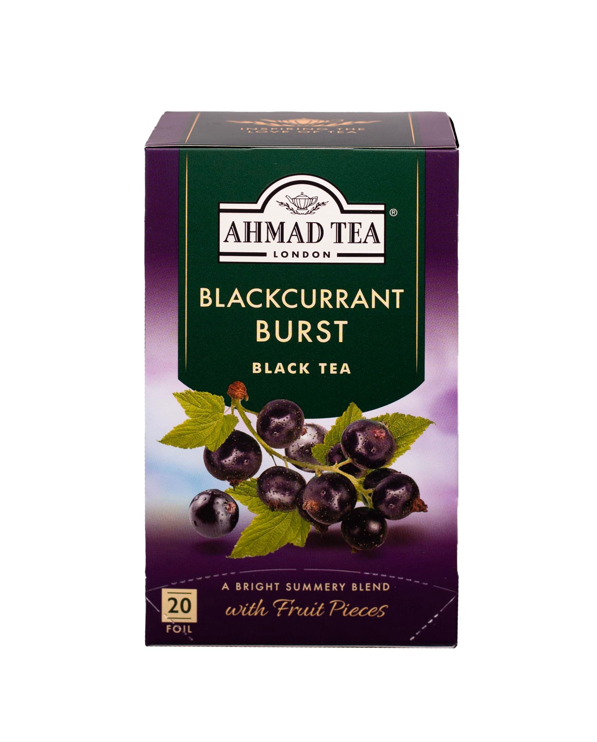 English Teas, "Blackcurrent Burst Black Tea" - Tagged and Aluminium Foil Enve...