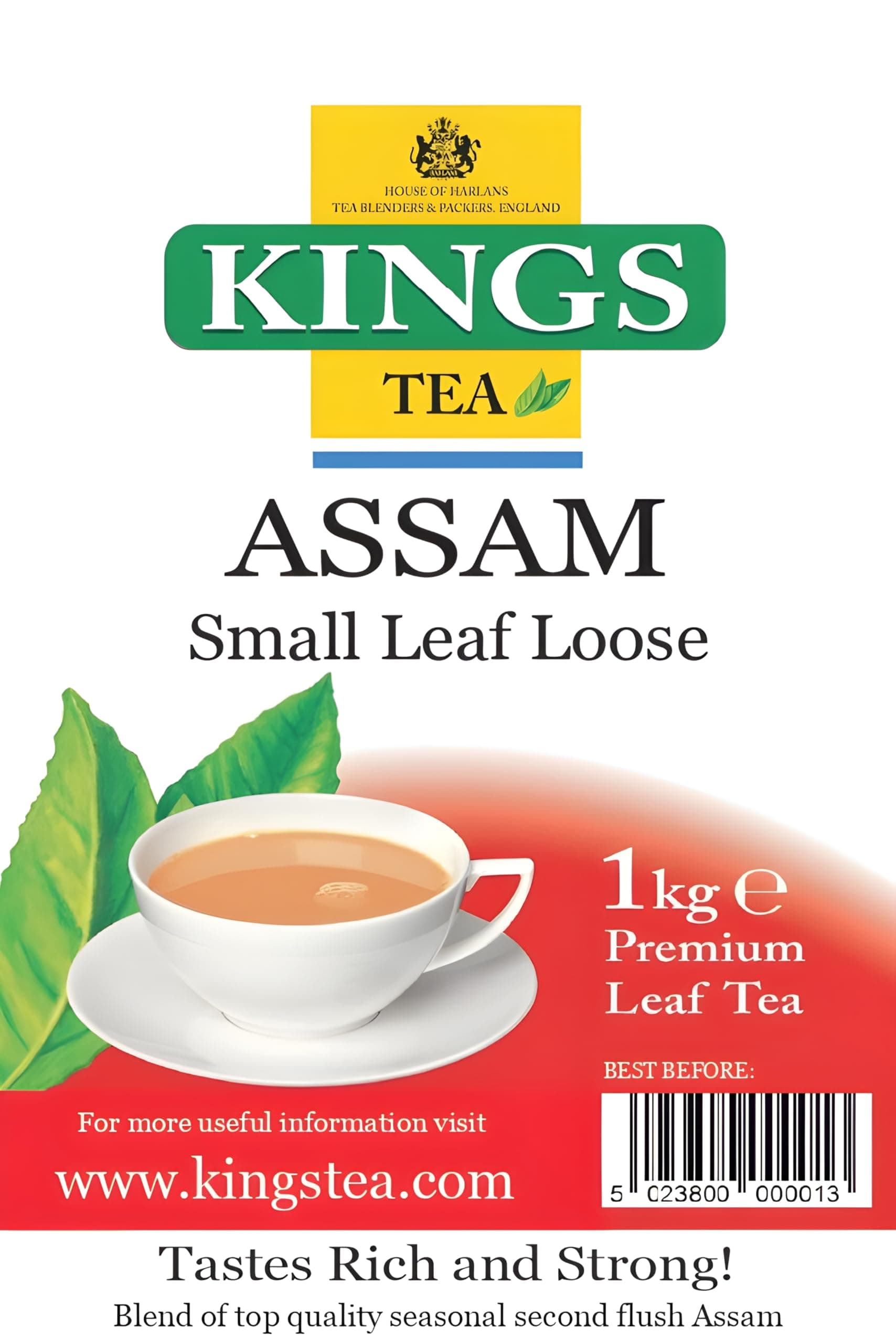 ASSAM LOOSE TEA, SMALL LEAVES, 1 Kg (Pack of 1)