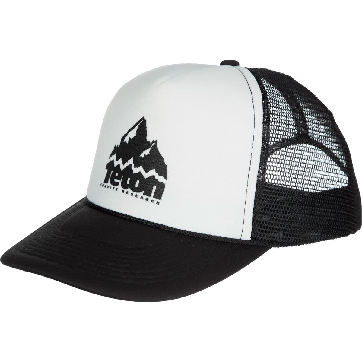 Teton Gravity Research Foam Front Trucker Hat Black/White, One Size