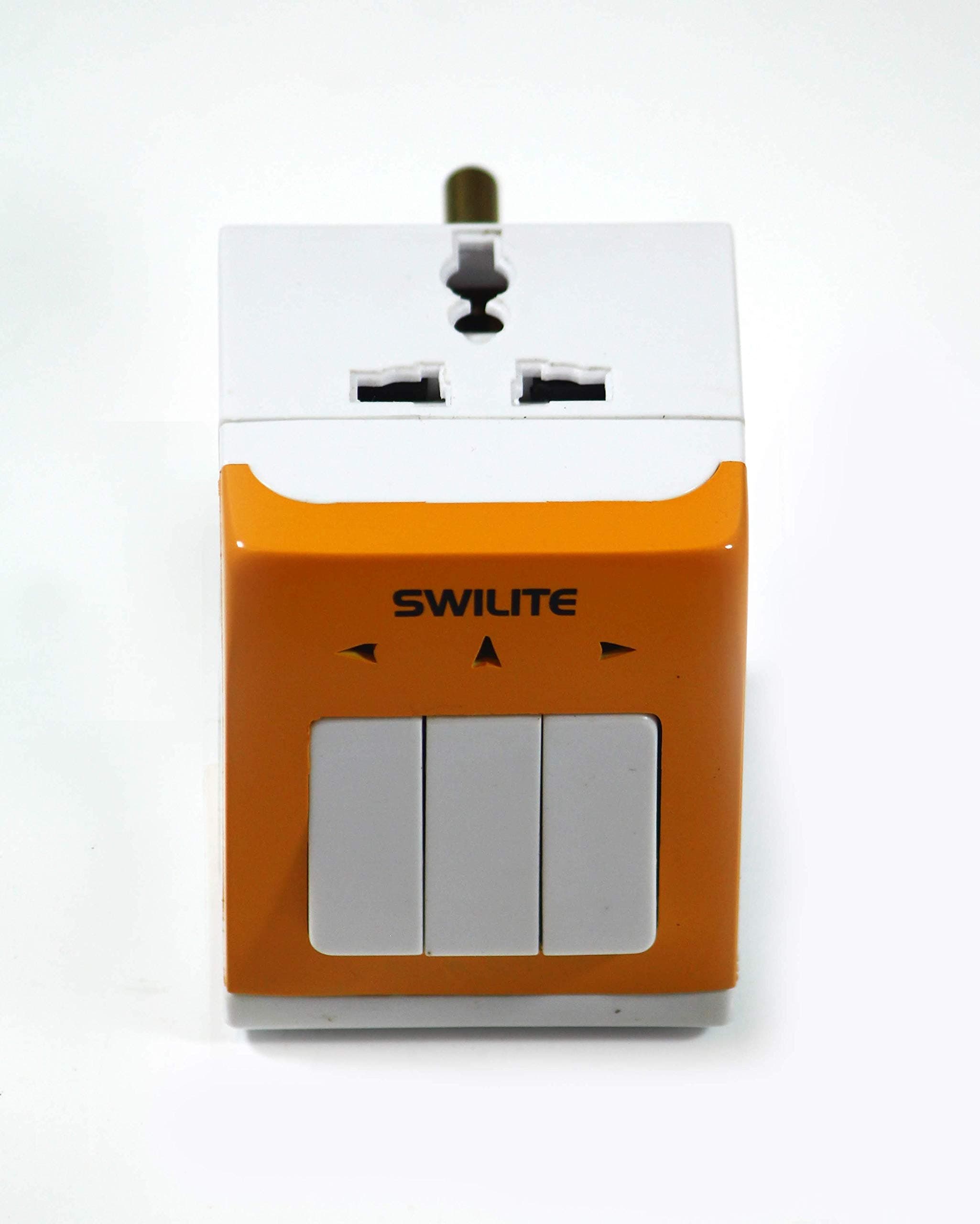 Multi Plug with 3 Switches 3 Sockets and Indicator