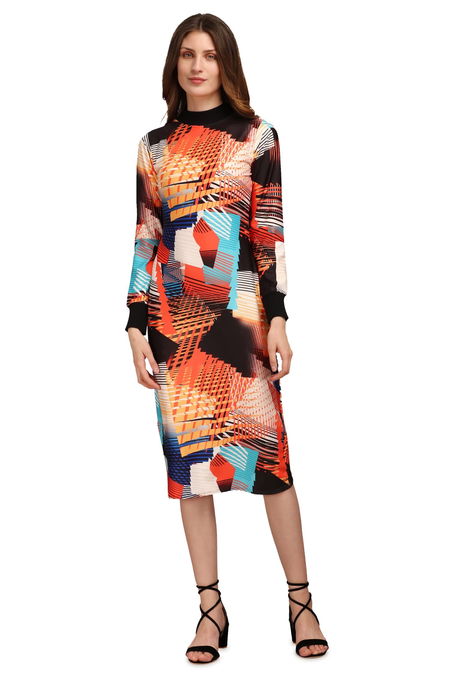 PURVAJAWomen’s Bodycon Knee Length Dress (Siri-012-015)