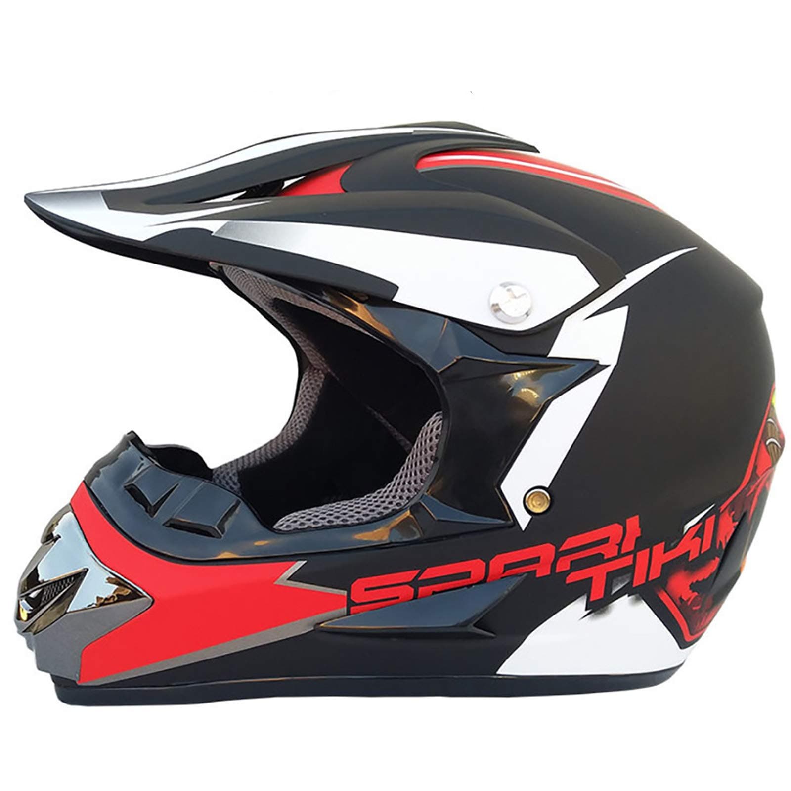 CHAOYUE Adult Motorcycle MX Helmet, DOT Approved for Men/Women Scooter ATV Helmet with Goggles Gloves Full Face ATV Dirt Bike Sport Off-Road Helmet