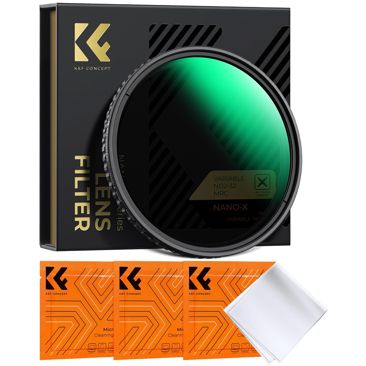 K&F Concept 67mm ND2-ND32 Filter Neutral Density Variable Filter ND2 to ND32 for Camera Lens NO X Spot,Nanotec,Ultra-Slim,Weather-Sealed