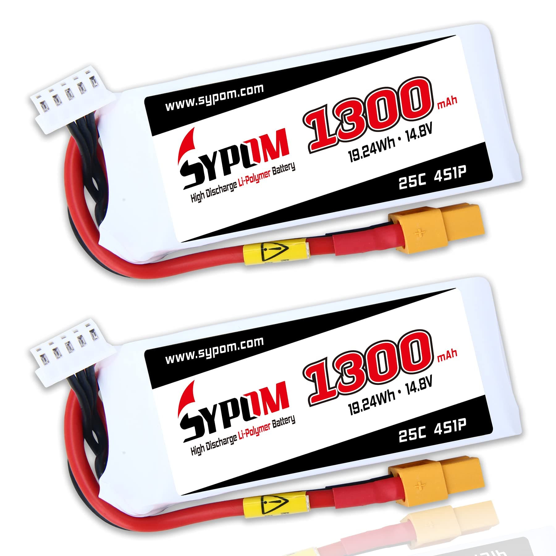 SYPOM LiPo Battery Pack 1000mAh 11.1V 35C 3S with XT60 Plug for FPV Racing