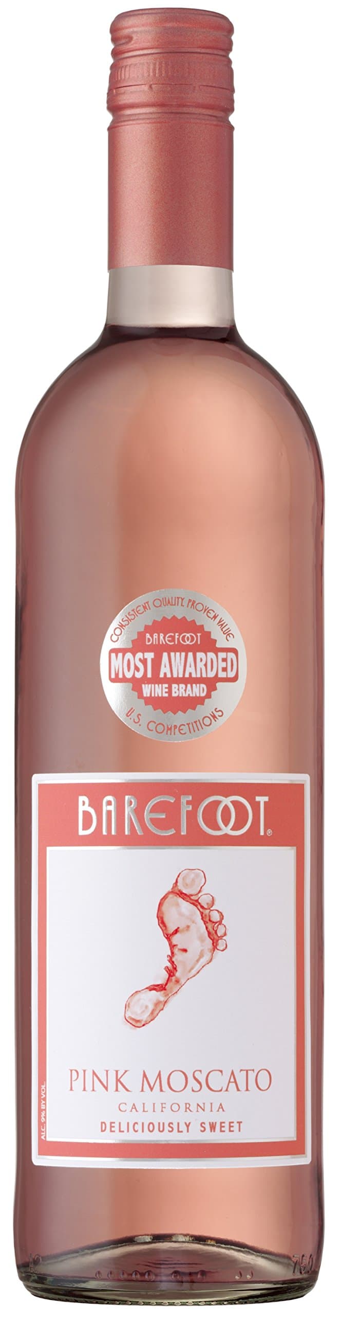 Barefoot Pink Moscato, 750 mL