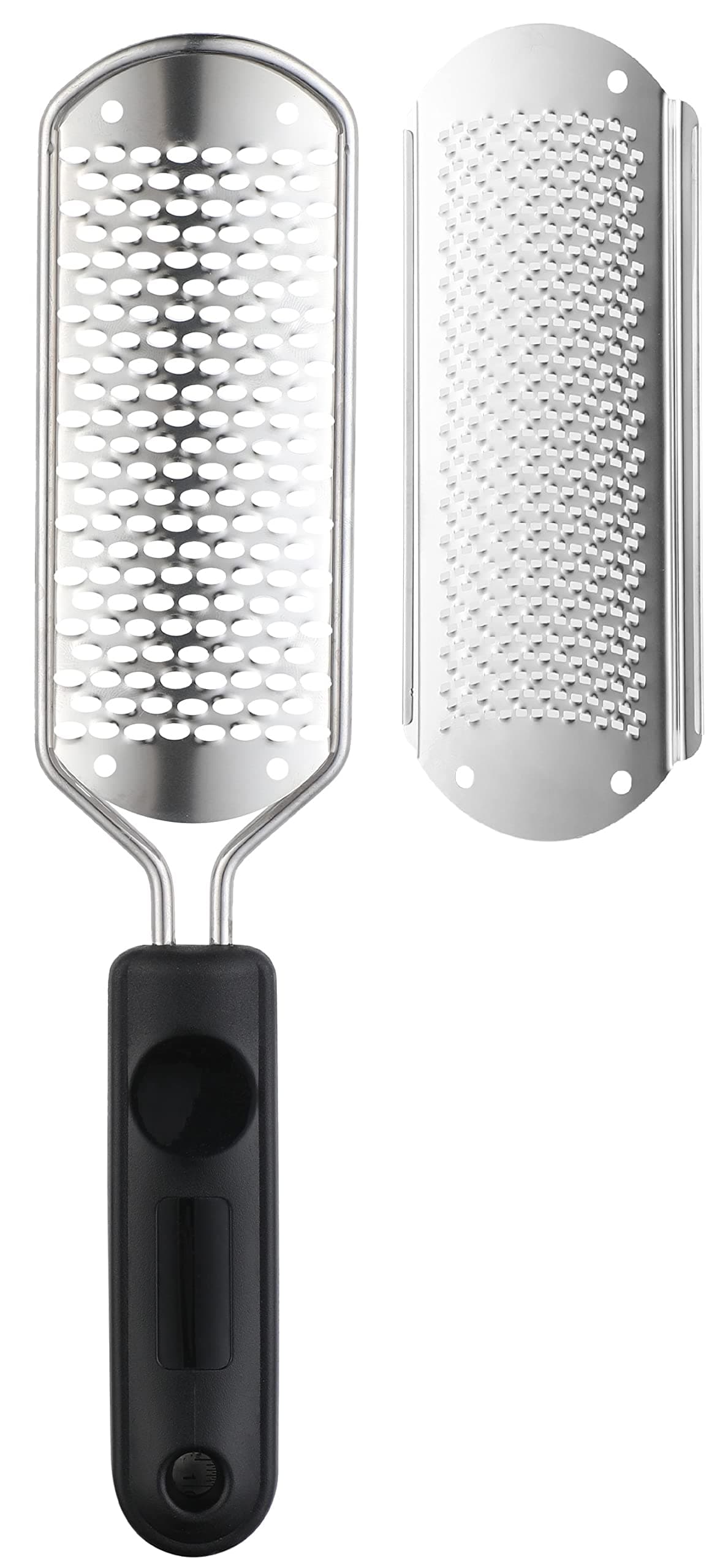 Beauté Secrets Essentials Pedicure Foot File Callus Remover, Foot Scrubber Removes Hard Skin, Can Be Used On Both Dry And Wet Feet, Foot Rasp (Black)