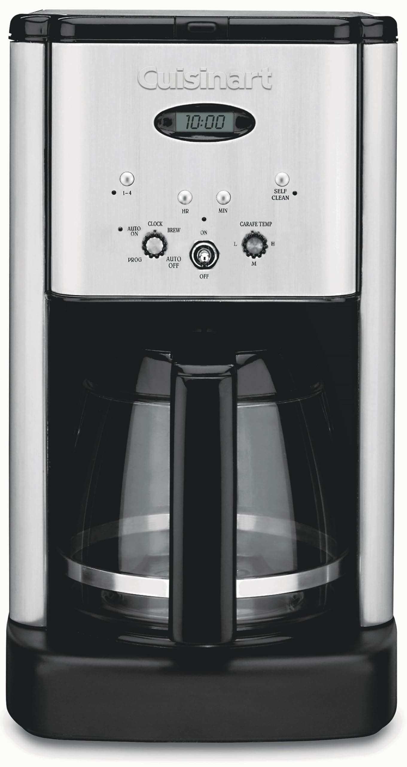 Cuisinart DCC-1200P1 Brew Central 12-Cup Programmable Coffeemaker Coffee Maker, Carafe, Brushed Chrome