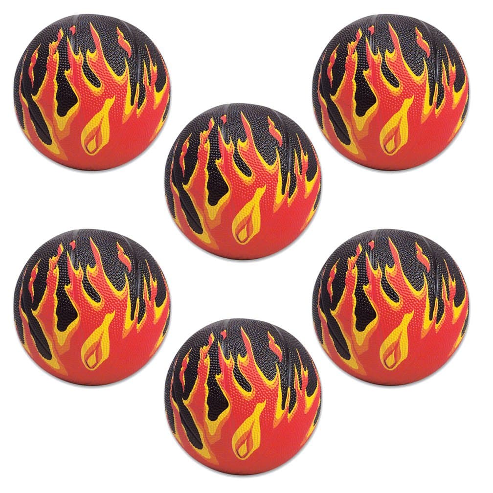 Flame Mini Basketballs (6 pc)
