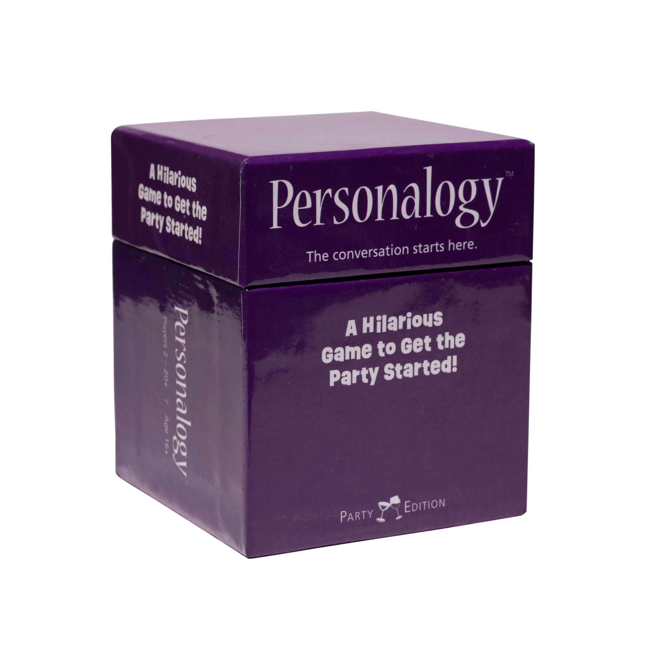 PersonalogyParty Game - Social Conversation Starter Card Game, 200 Entertaining Cards to Connect, Adult Friends Getting to Know You Game, Dinner or Cocktail Parties, Take it with You - Travel
