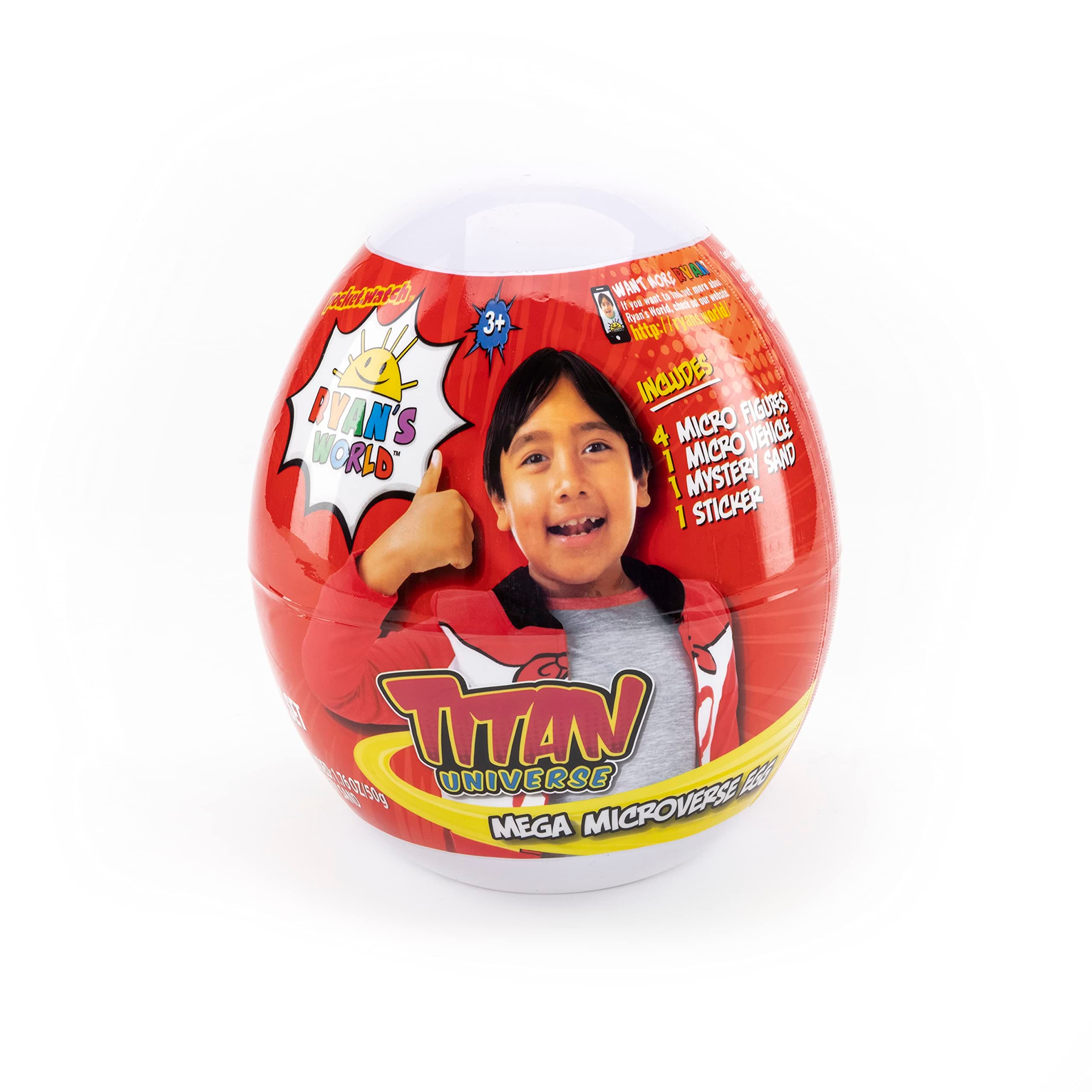 Ryan's World: Titan Universe Mega Microverse Mystery Egg | Discover Ryan's Titan Universe! | Collectable Surprise Toy | For Kids Aged 3+