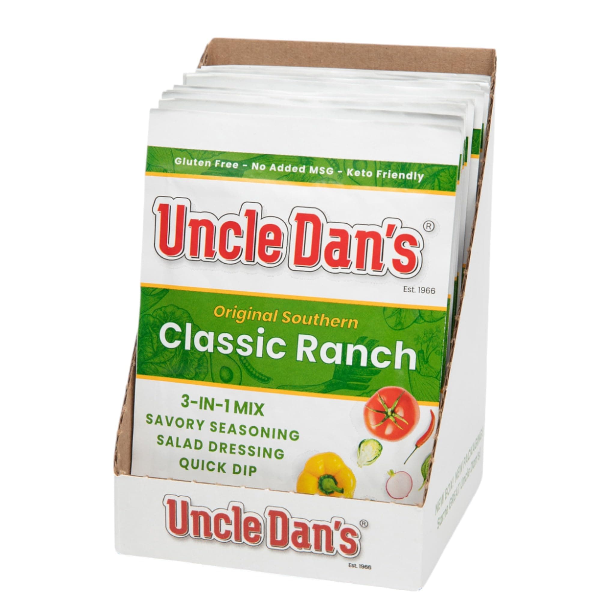 Uncle Dan’s, Original Classic Ranch | Singles Case – 12 Count (Pack of 1)