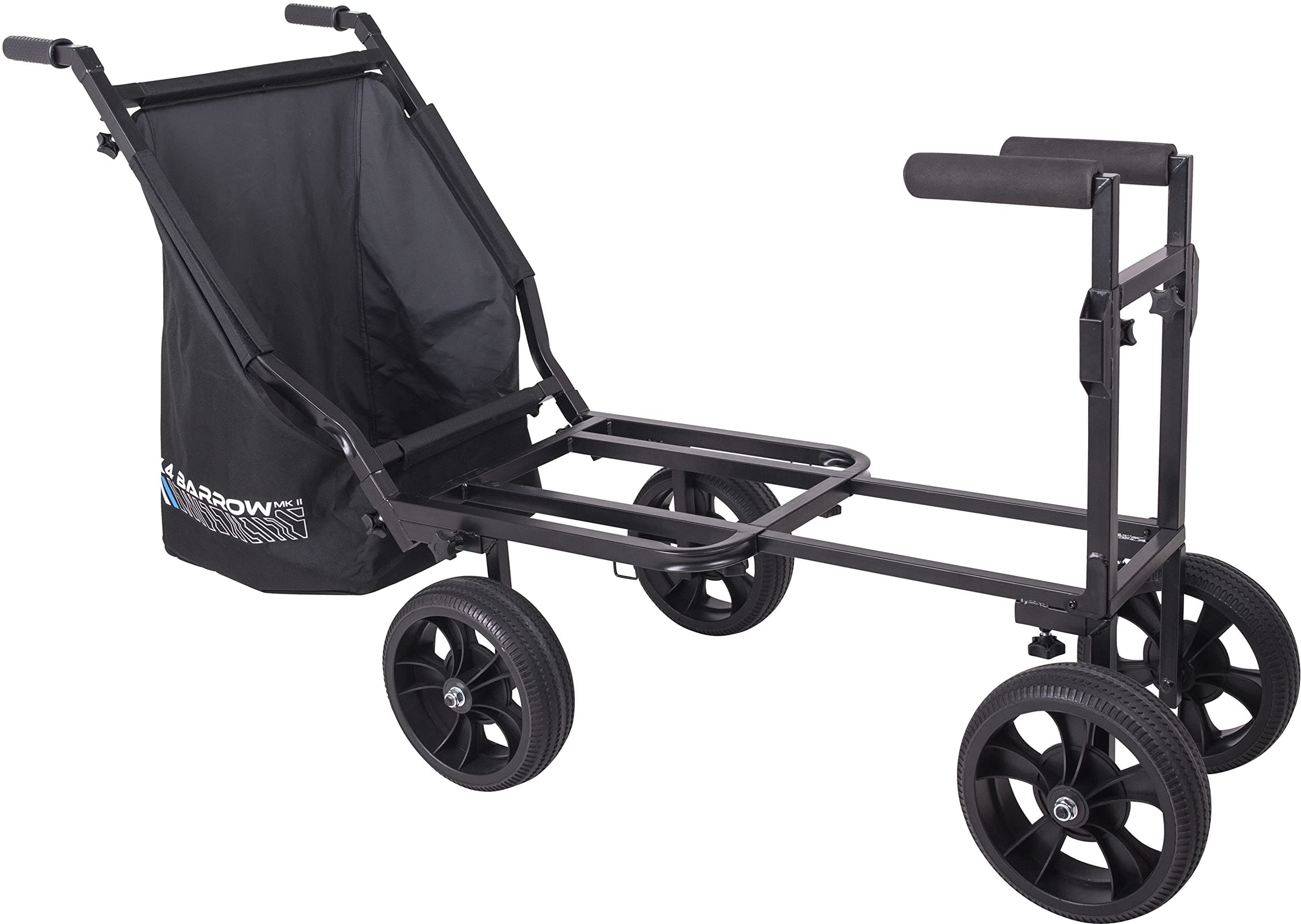 Tirrito X4 Extending Barrow MK2 - Black 4-Wheel Fishing Cart
