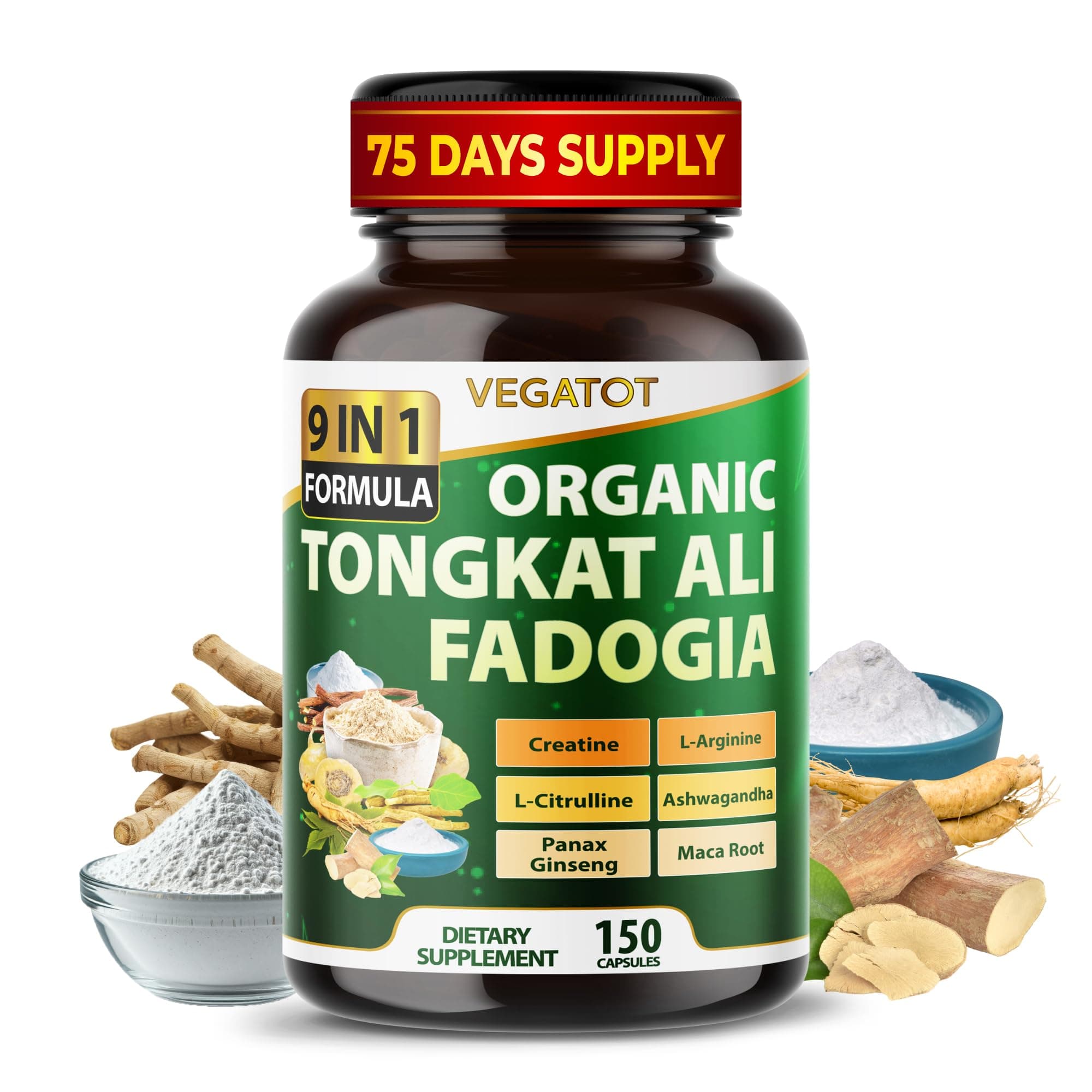 Potency Boosted with Creatine, L-Citrulline, L-Arginine - Promote Energy & Performance