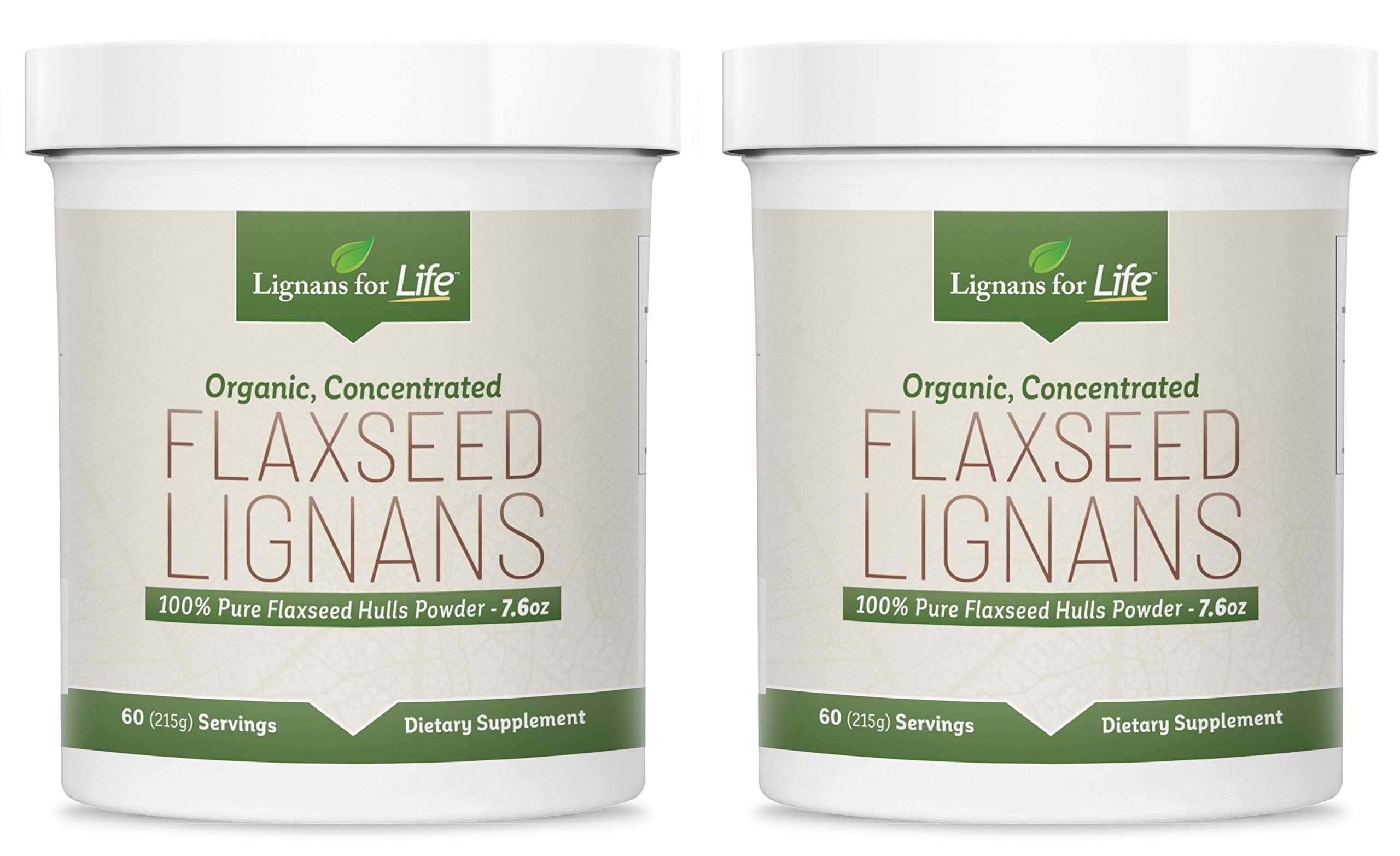 Natural Bulk Ground Flaxseed Powder - Omega 3 & 6 Fatty Acids Filled High Fiber Antioxidants - Support Healthy Heart & Hair, Healthy Immune System - 60 Servings 80mg per tab, 2 Pack
