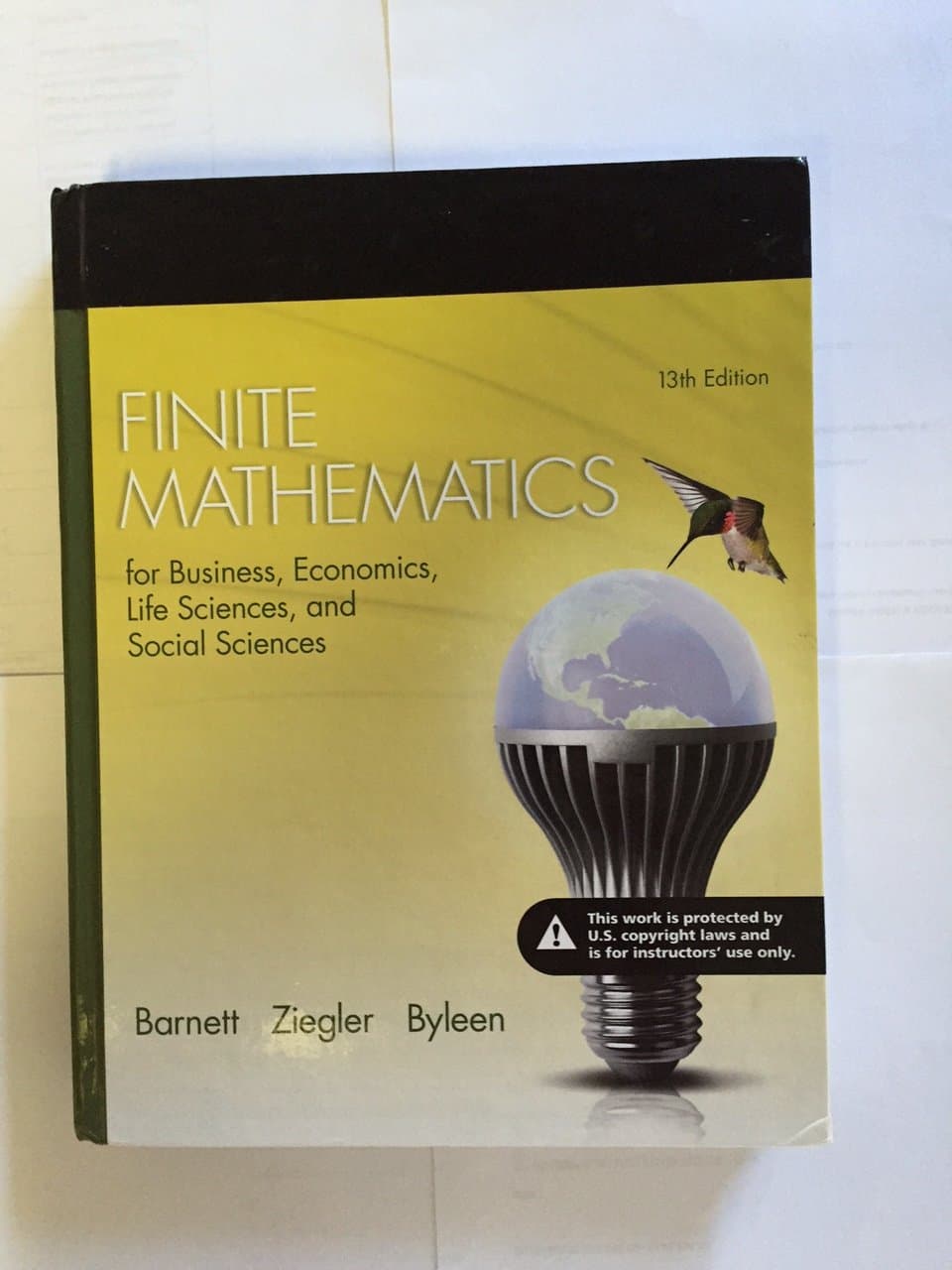 Finite Mathematics for Business, Economics, Life Sciences, and Social Sciences 13th Edition