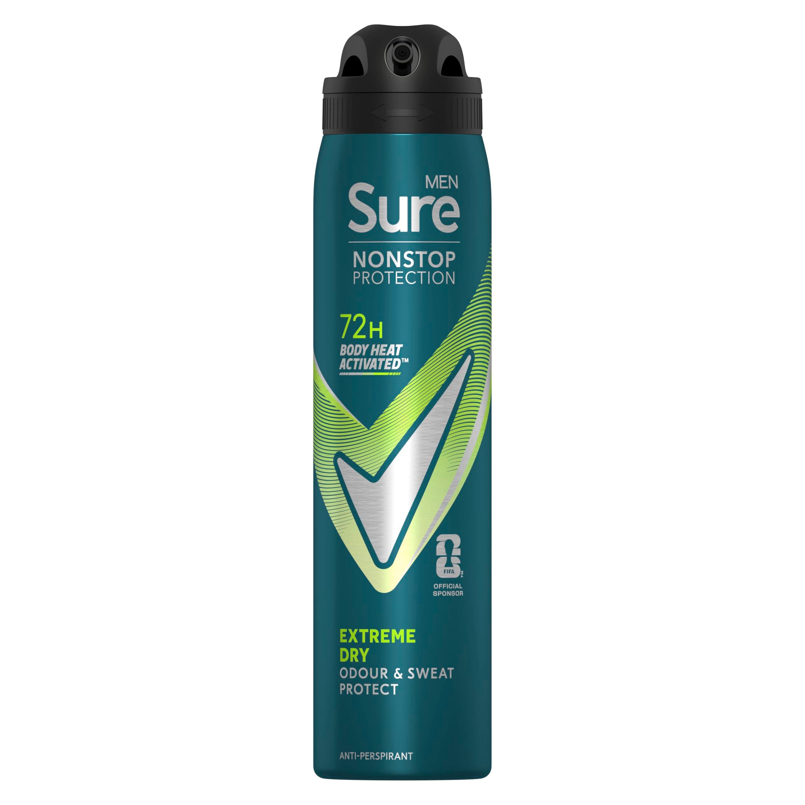 Sure Extreme Dry Nonstop Protection Anti-perspirant Deodorant Aerosol