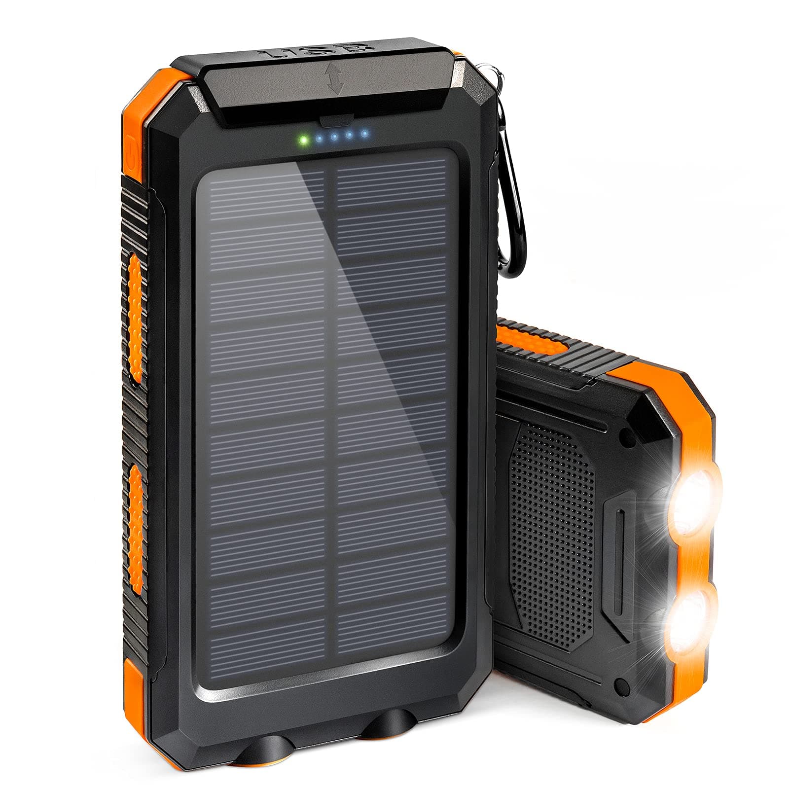 Suscell 𝟮𝟬𝟮4 𝙐𝙥𝙜𝙧𝙖𝙙𝙚 Solar Power Bank, Portable Charger, 20000mAh Solar Charger, with LED Flashlight, IP65 Waterproof External Backup Battery Pack Perfect for, Camping, Outdoor Activities