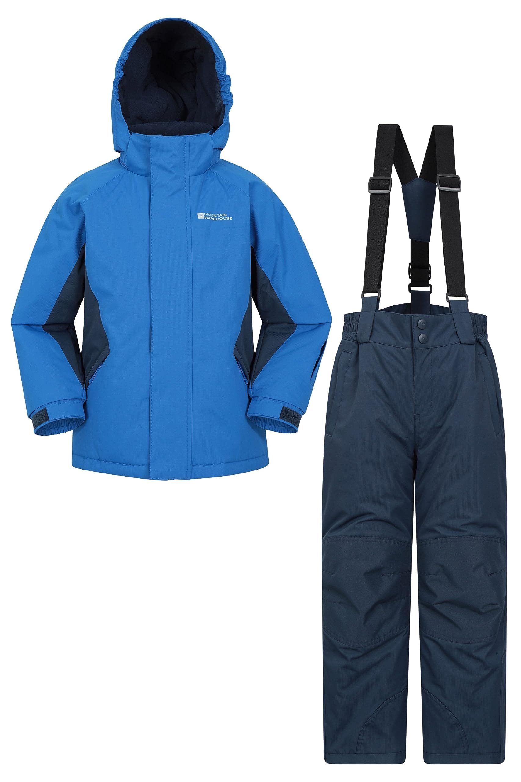 Mountain Warehouse Kids Ski Jacket & Trousers Set - Snowproof Ski Outfit, Front Pockets, Fleece Lined Skiwear, Integrated Snowskirt - Winter Snowboarding