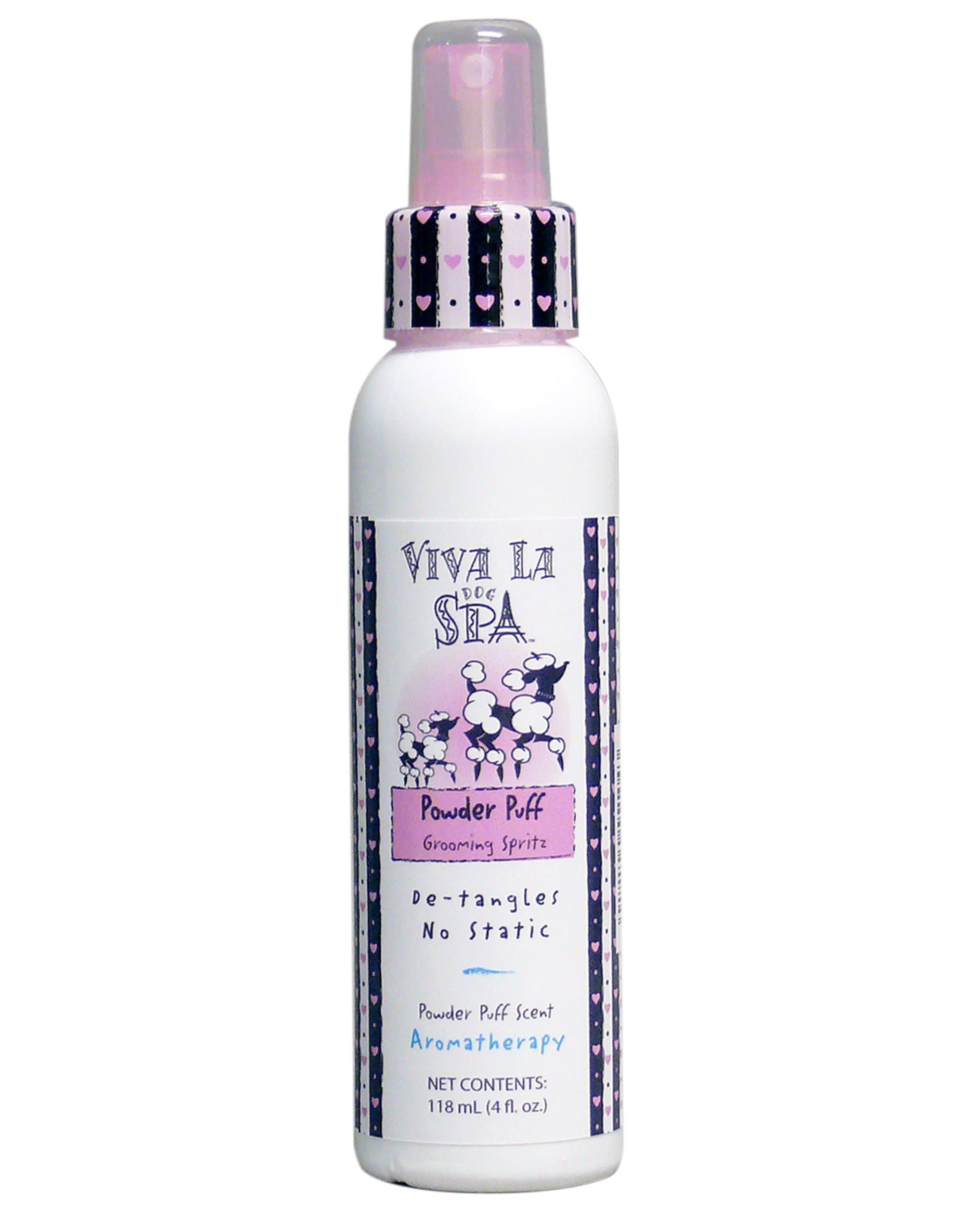 Viva La Dog Spa Powder Puff Spritz Grooming Spray, 4-Ounce