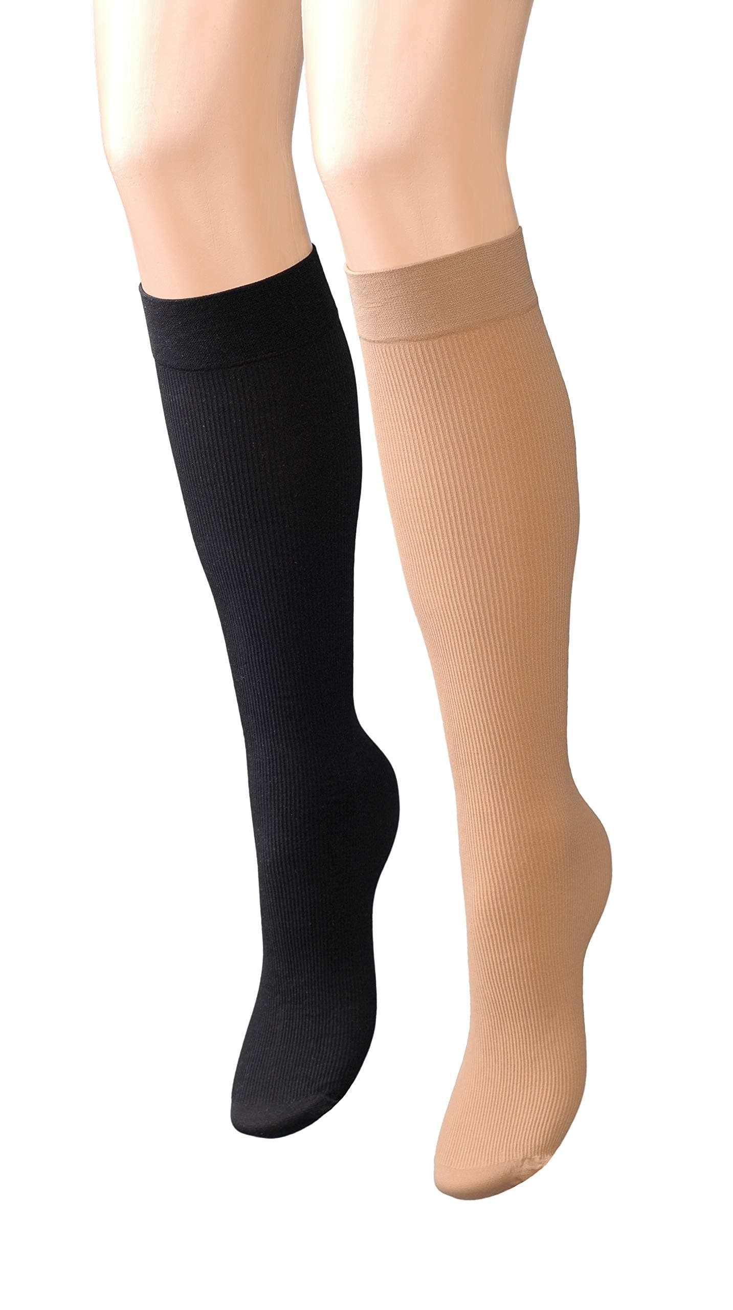 INTRIGUE Women's Knee High Nylons - 4 Pairs Pack - Patterned