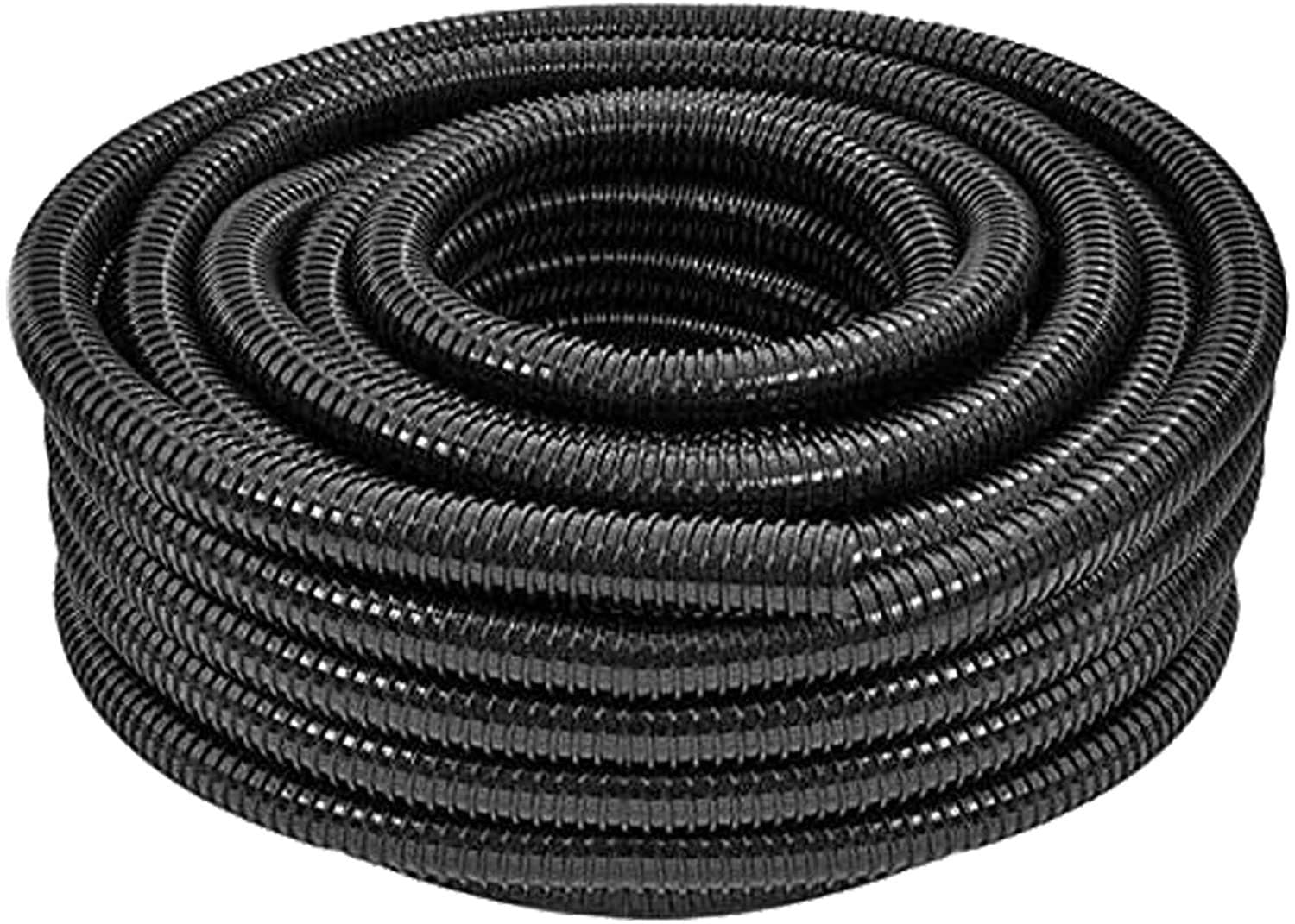 SPARES2GO 25mm Flexible Corrugated Water Butt Extension Overflow Connector Hose Pipe (10 Metre)