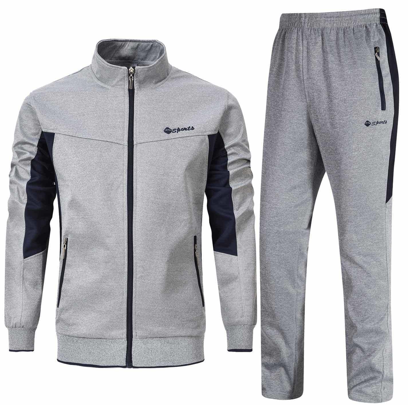 Men's Tracksuit Sweatsuits 2 Piece Set Athletic Jogging Gym Activewear Sweat Track Suits Sets