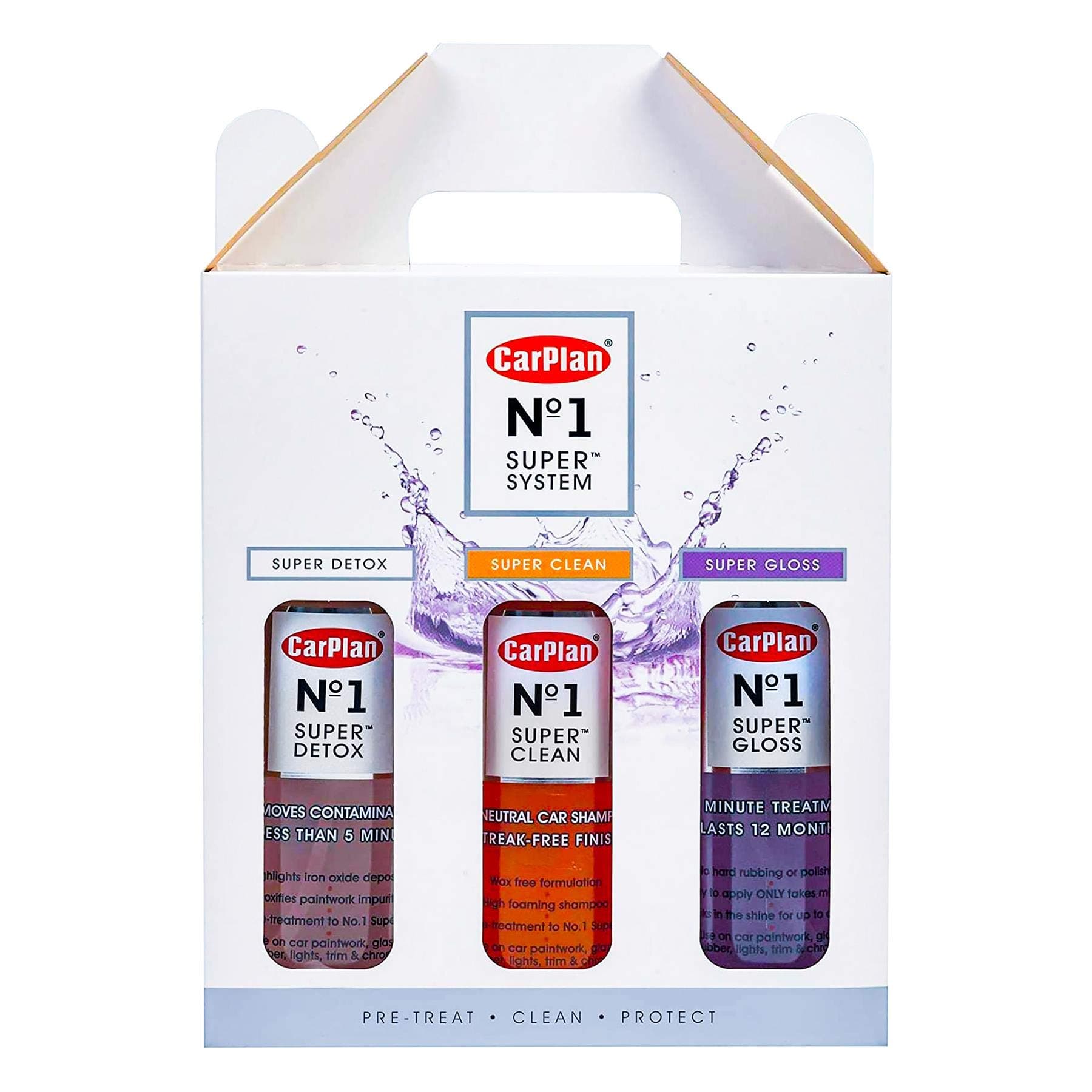 No 1 Super Gloss Car Wax Polish Ultimate Car Care Gift Pack - Lasts 12 Months